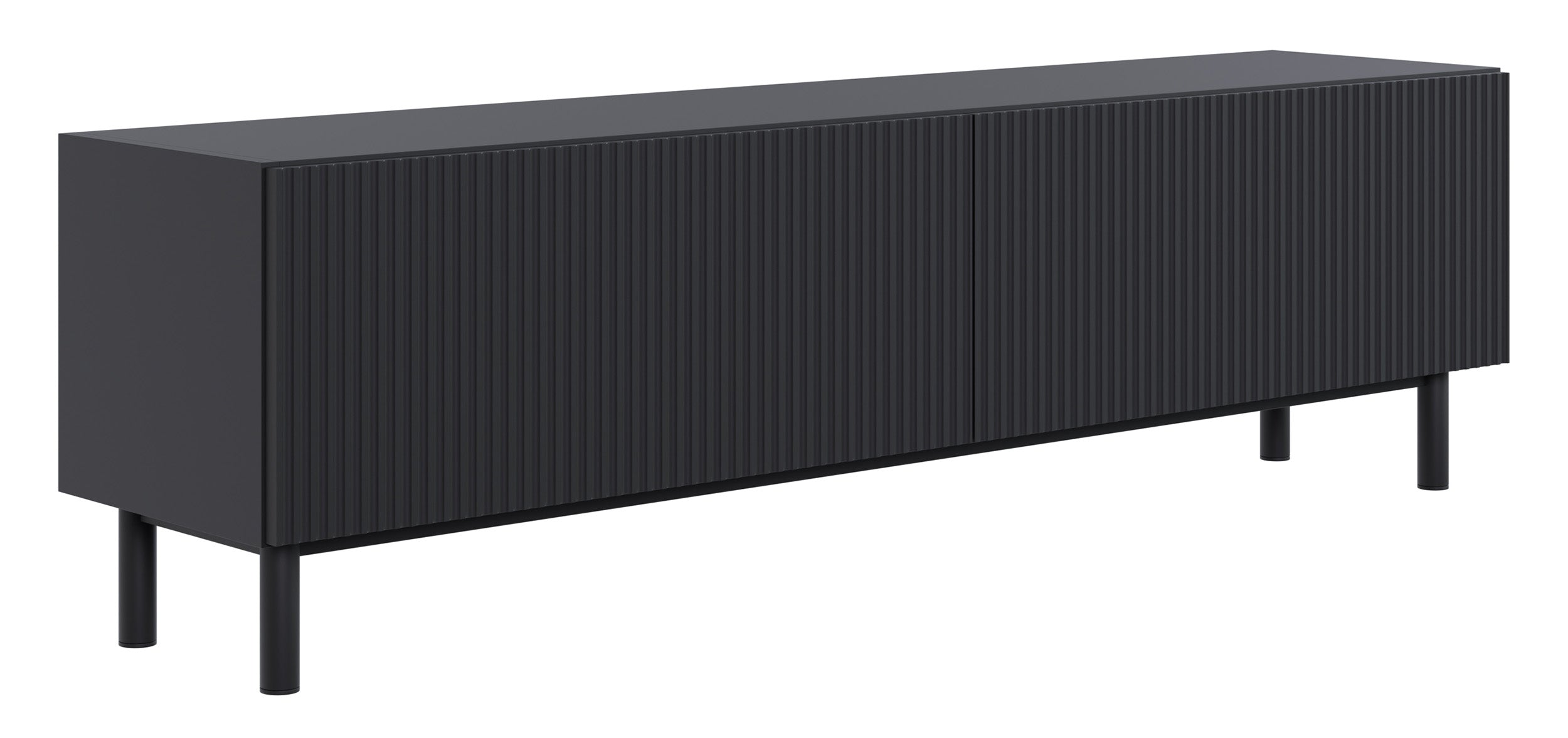 selsey-veldio-new-tv-schrank-140-cm-mit-gefr-ster-front-schwarz image 4