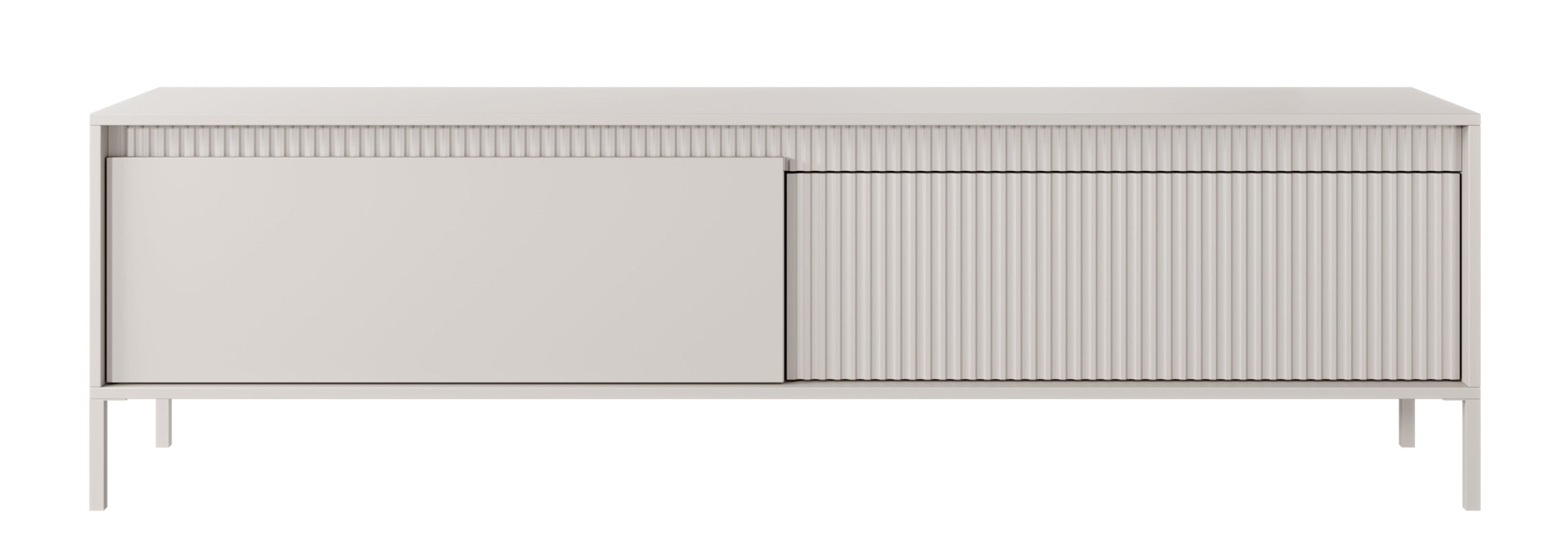 selsey-falsetto-tv-schrank-187-cm-beige-mit-zwei-t-ren-und-geriffelter-front image 3