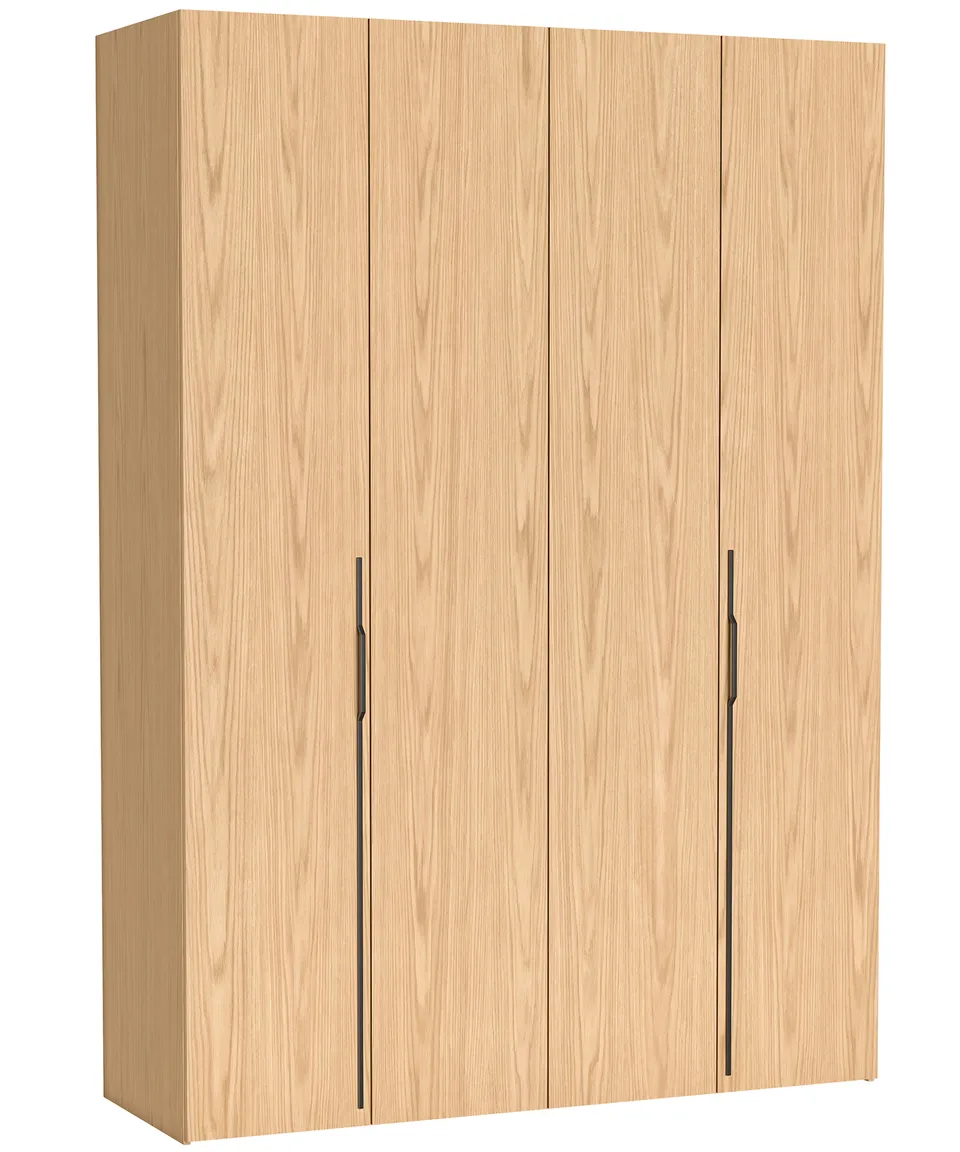 selsey-bari-kleiderschrank-170-cm-eiche-bookmatch-mit-3-schubladen-zweit-rig image 1