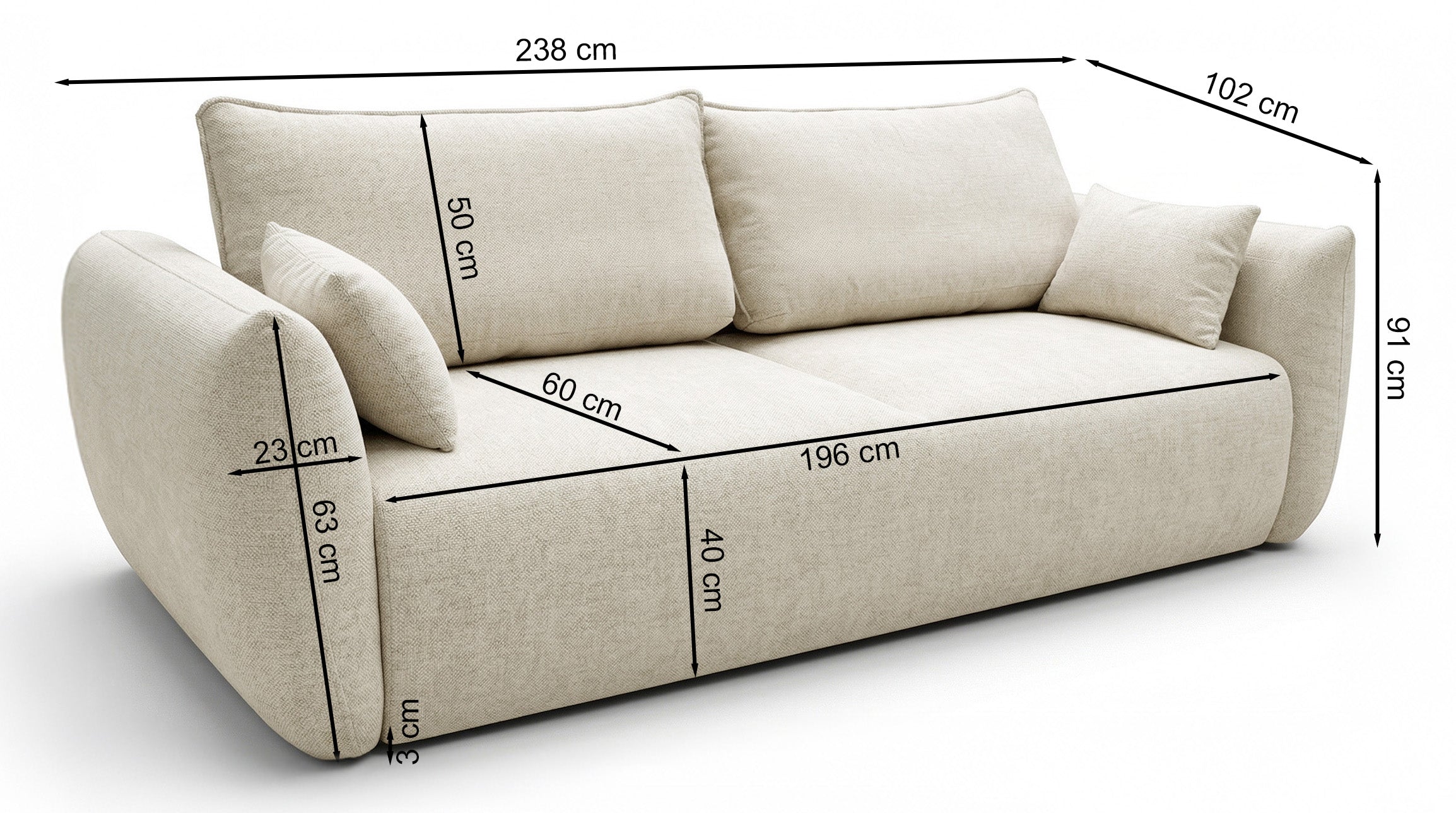 selsey-zordo-ausziehbares-dreisitzer-sofa-mit-stauraum-grauer-chenille-bezug image 7