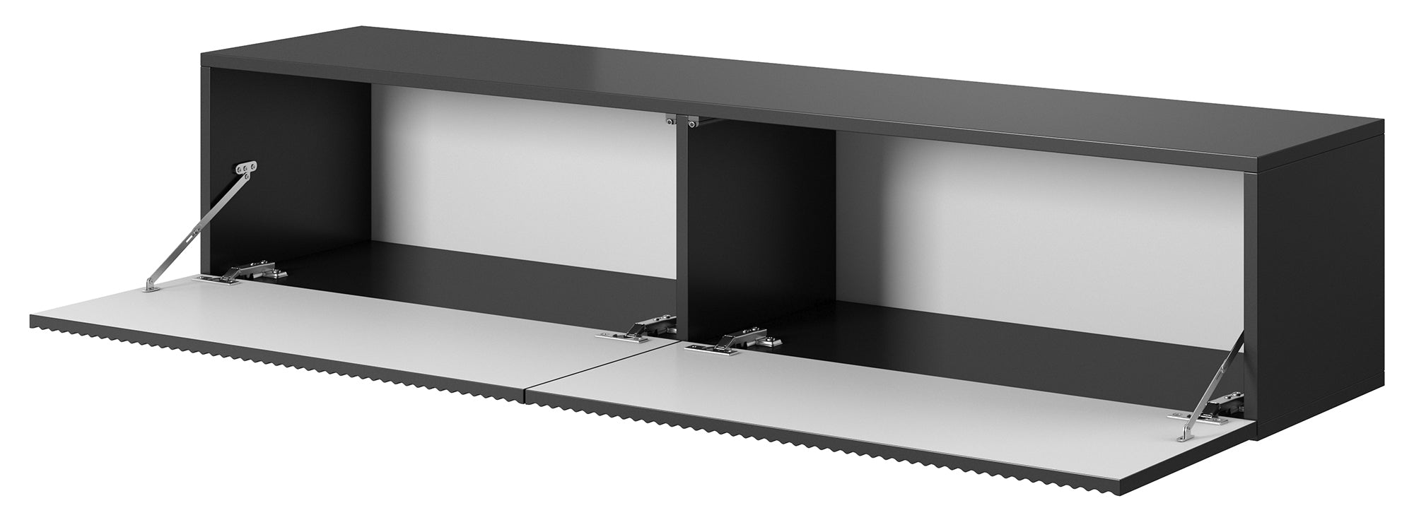 selsey-veldio-tv-schrank-h-ngend-140-cm-schwarz-mit-gefr-ster-front image 2