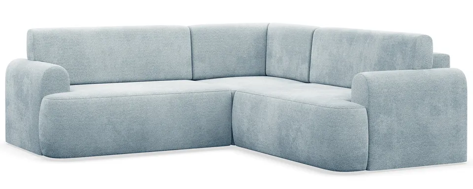 selsey-kaveo-ecksofa-l-f-rmig-universell-mit-schlaffunktion-hellblauer-chenille- image 1