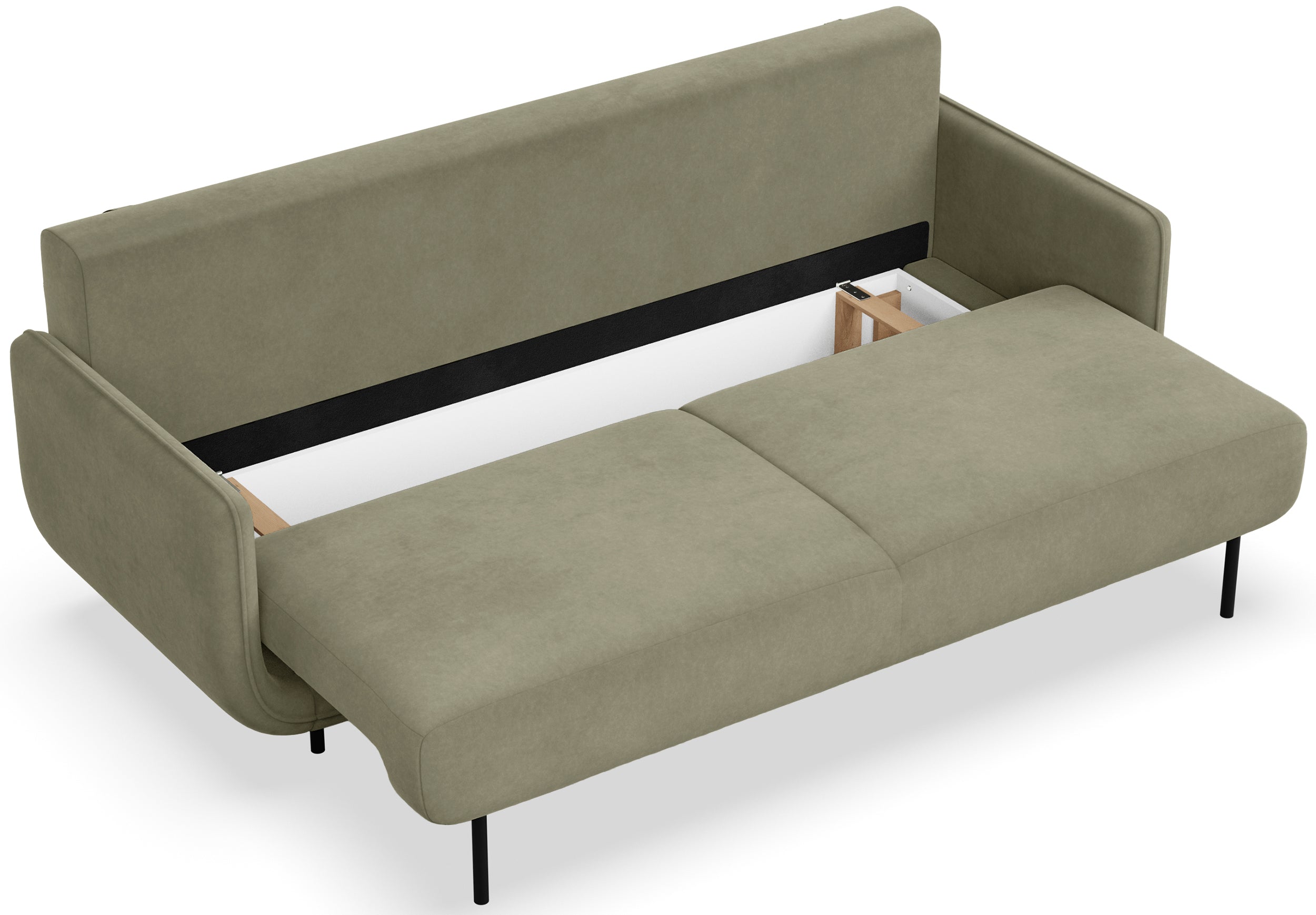 selsey-ovals-drei-sitzer-schlafsofa-salbeigr-ner-samtvelours image 4