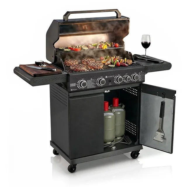 juskys-bbq-gasgrill-savannah-4-brenner-gasgrill-mit-seitenbrenner image 1