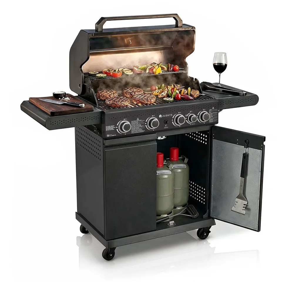 juskys-bbq-gasgrill-savannah-4-brenner-gasgrill-mit-seitenbrenner image 1