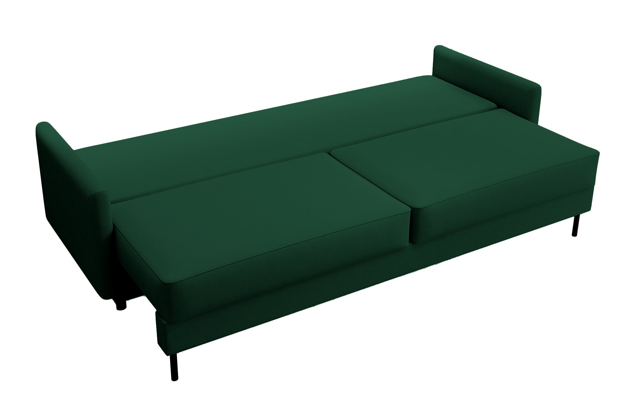 selsey-tomonde-dreisitziges-schlafsofa-mit-stauraum-flaschengr-n-velours image 5