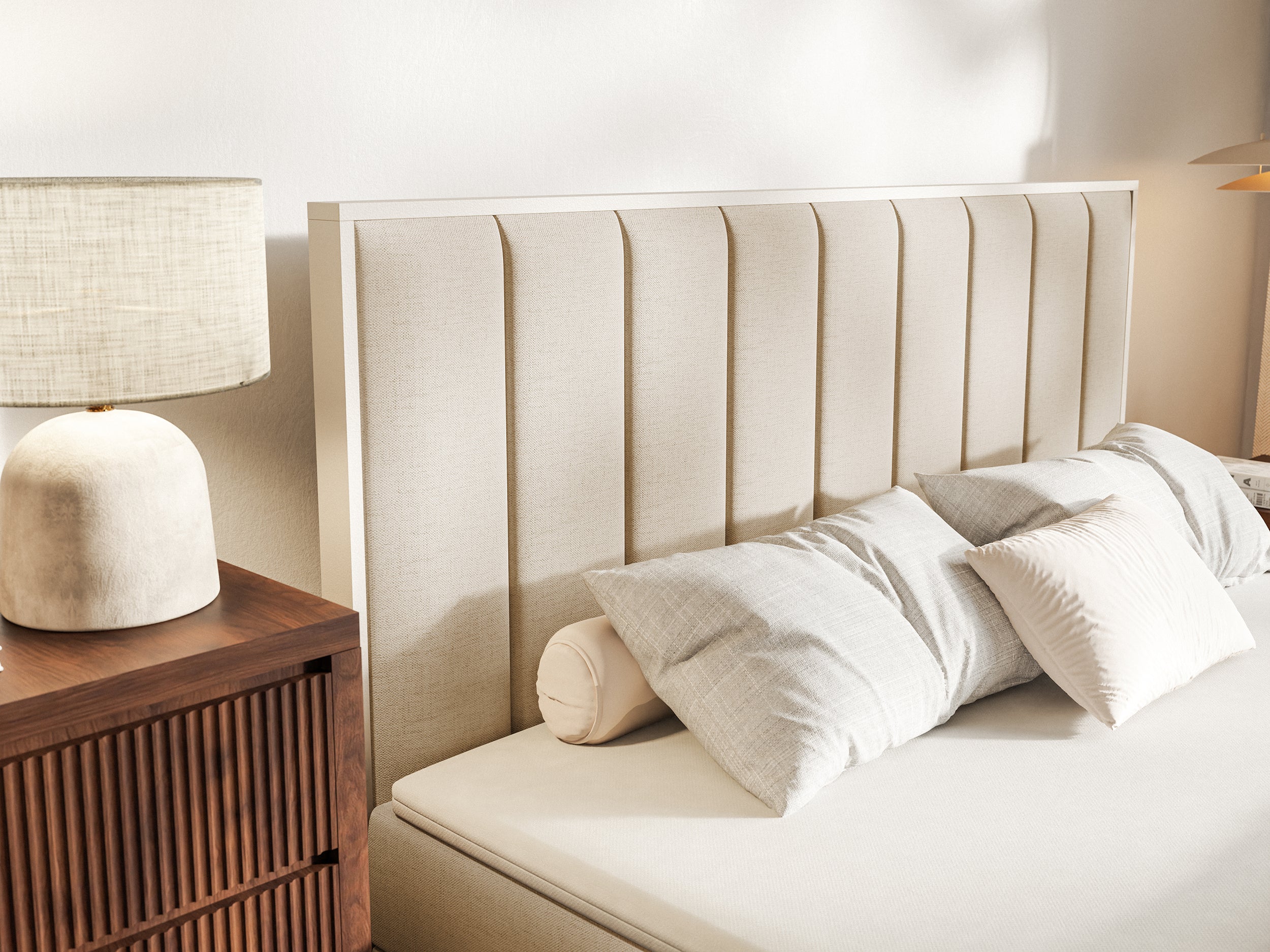 selsey-togents-kontinentalbett-140x200-cm-mit-stauraum-und-topper-beige-chenille image 4