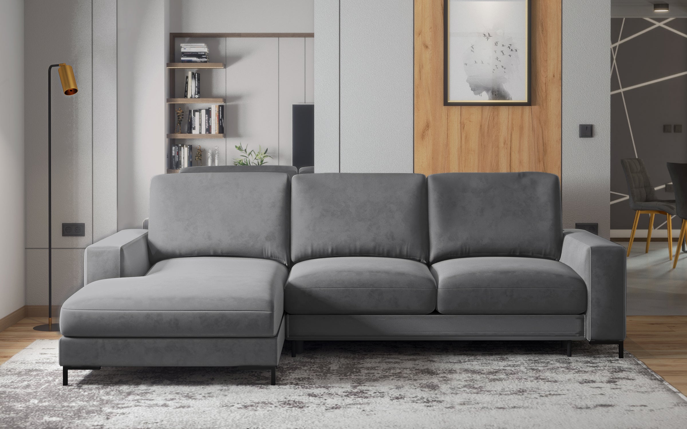 selsey-mokpeo-ecksofa-mit-schlaffunktion-links-grafit-samt-schwarze-f-e image 2