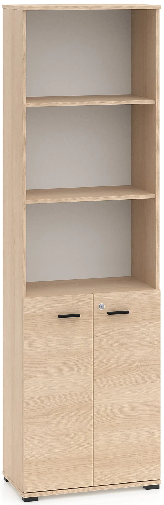 selsey-odelis-regal-zweit-rig-mit-drei-offenen-b-den-60-cm-lindberg-eiche image 1