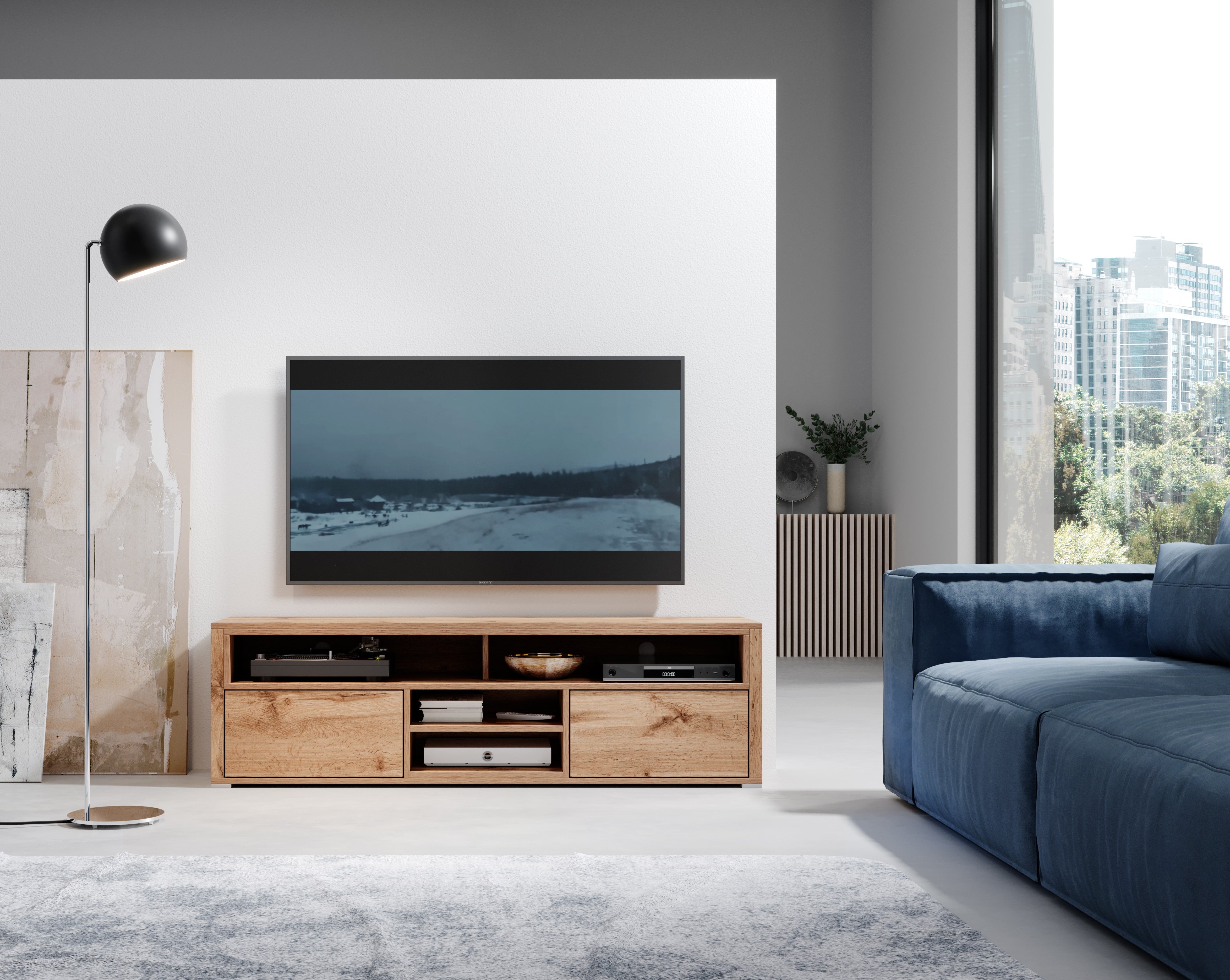 selsey-laksa-tv-schrank-wotan-eiche-mit-beleuchtung image 2