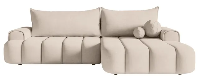 selsey-dandelino-ecksofa-mit-schlaffunktion-l-form-rechtsseitig-mit-stauraum-gra image 1