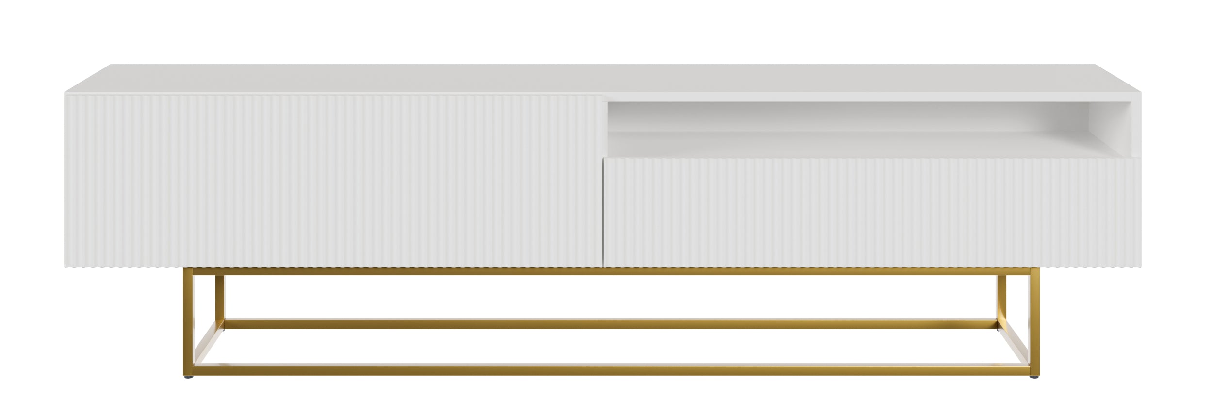 selsey-veldio-tv-schrank-175-cm-wei-mit-goldenen-beinen-gefr-ste-front-und-nisch image 3