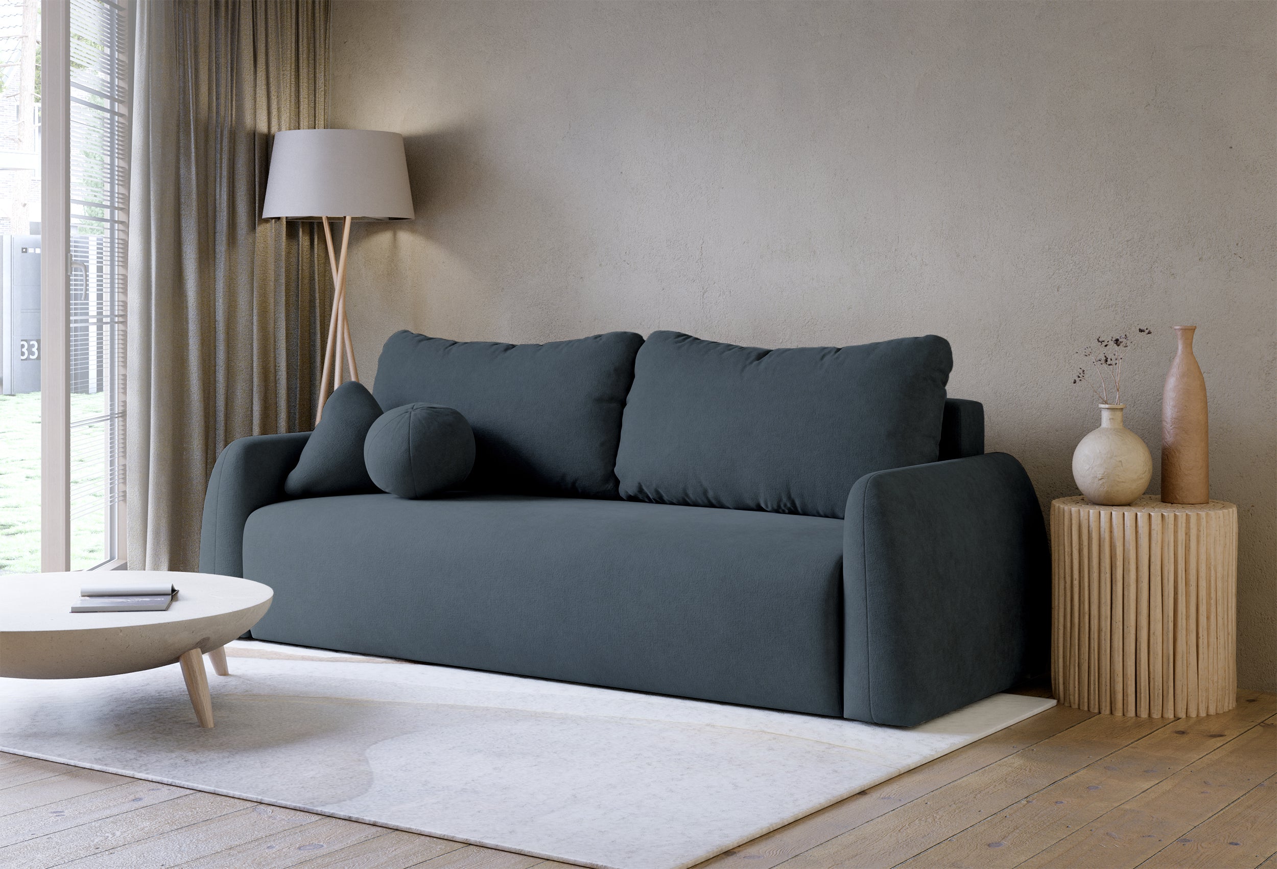selsey-nubelle-schlafsofa-3-sitzer-marineblau-hydrophobes-chenille image 5