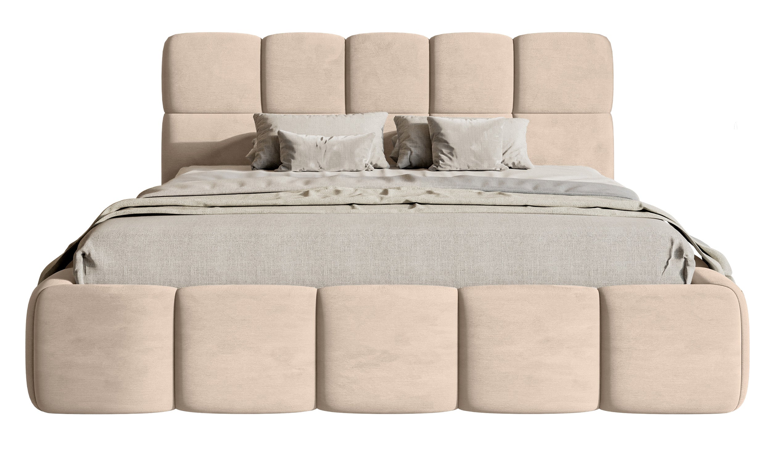 selsey-cloudy-polsterbett-140x200-cm-mit-stauraum-beige-velours-metallrahmen image 4