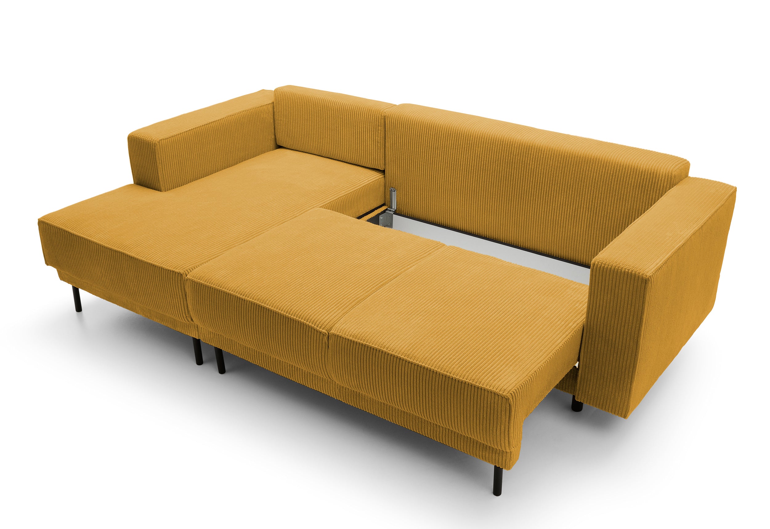 selsey-rodario-mini-ecksofa-mit-schlaffunktion-l-form-links-senfgelb-cord-mit-st image 6