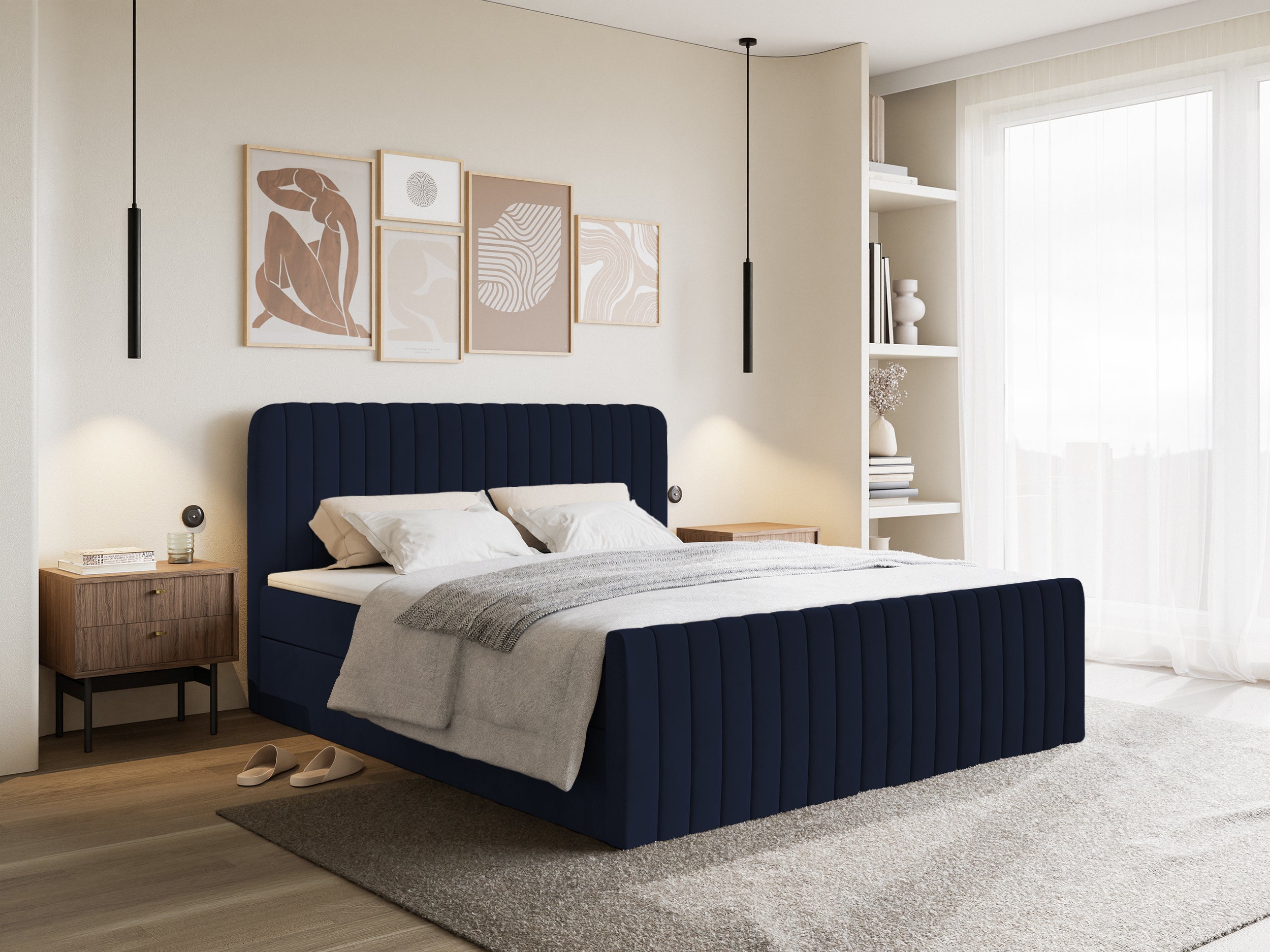 selsey-saliano-boxspring-kontinentalbett-200x200-cm-mit-stauraum-und-topper-mari image 2