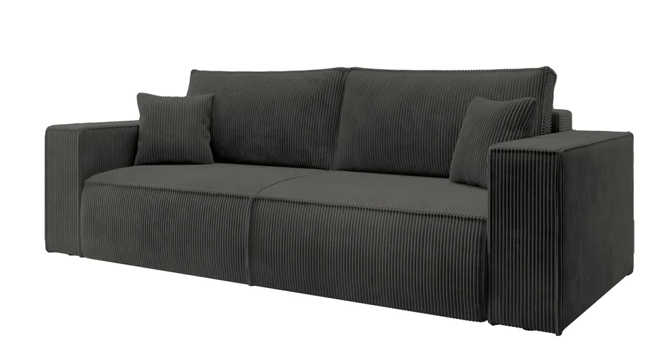 selsey-farese-3-sitzer-schlafsofa-mit-stauraum-dunkelgrauer-cord image 1