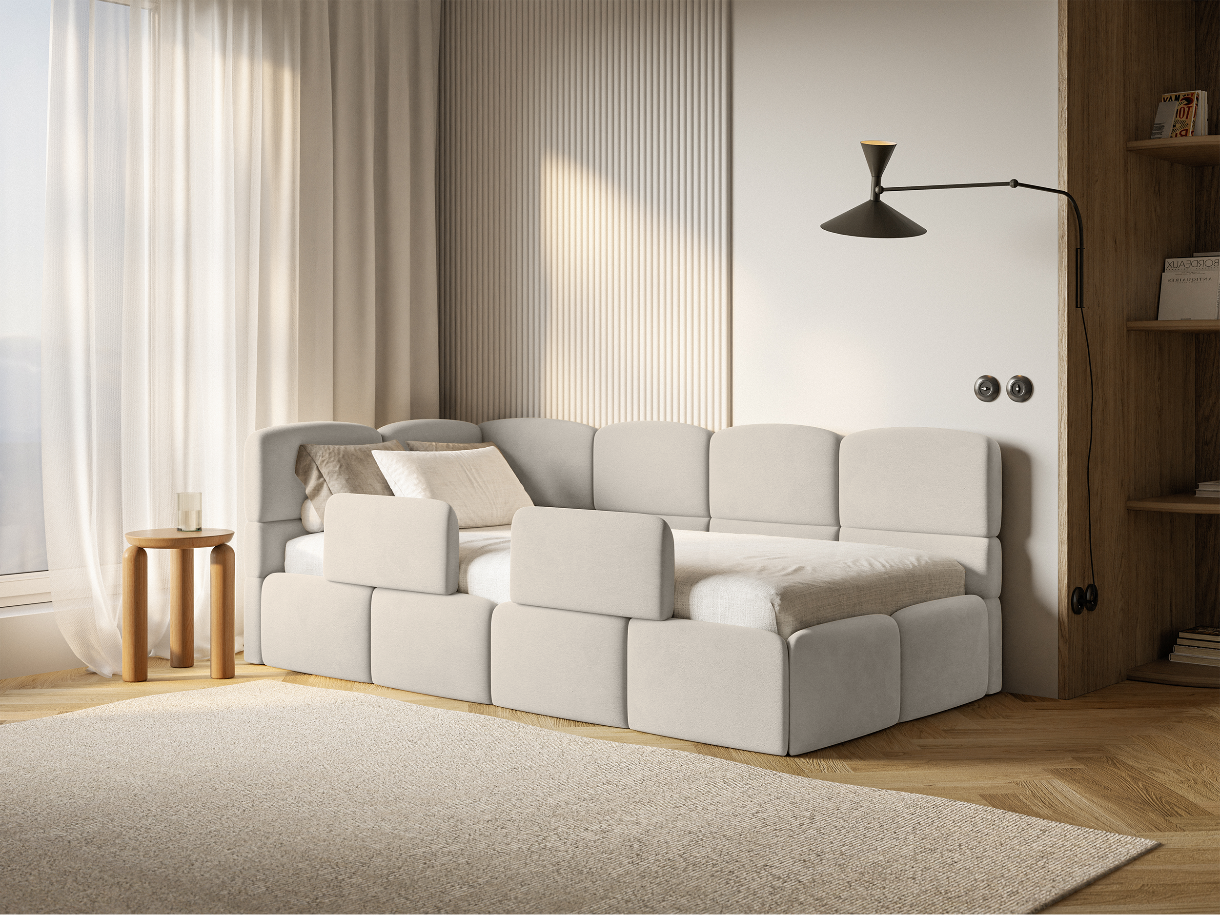 selsey-cloudy-jugendbett-90x200-cm-links-hellbeige-velours-mit-matratze-und-stau image 4
