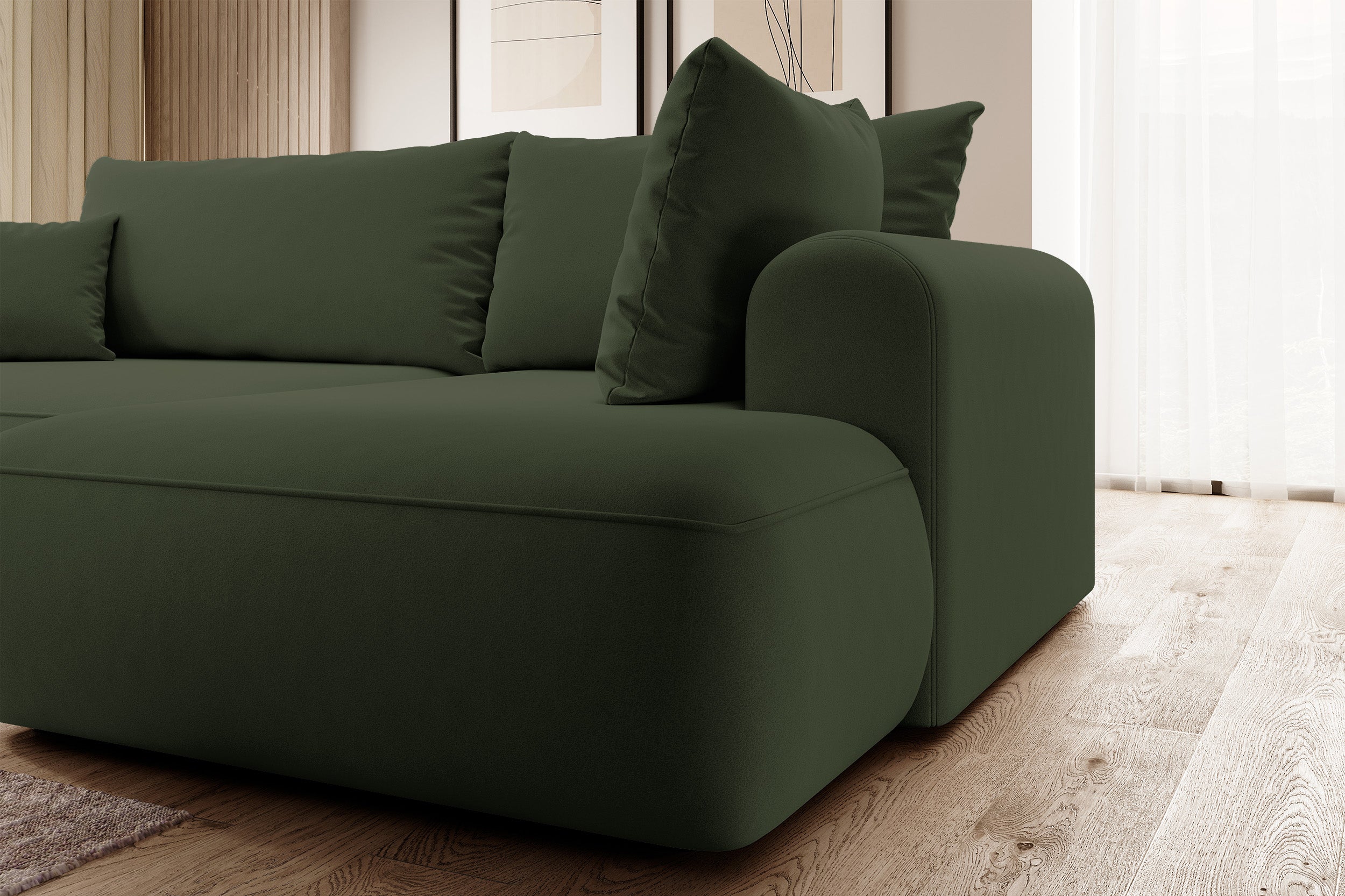 selsey-ovo-ecksofa-mit-schlaffunktion-rechts-oliv-samt-l-form image 3