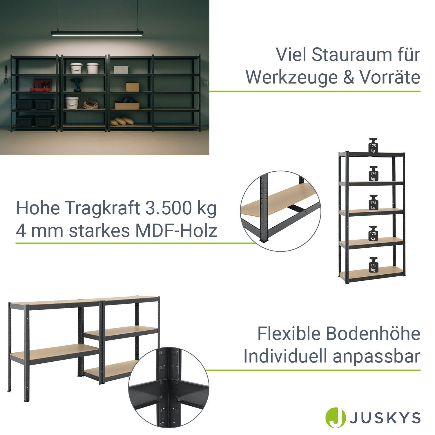 juskys-lagerregal-basic-2er-set-180-x-90-x-40-cm-schwerlastregal-silber image 4