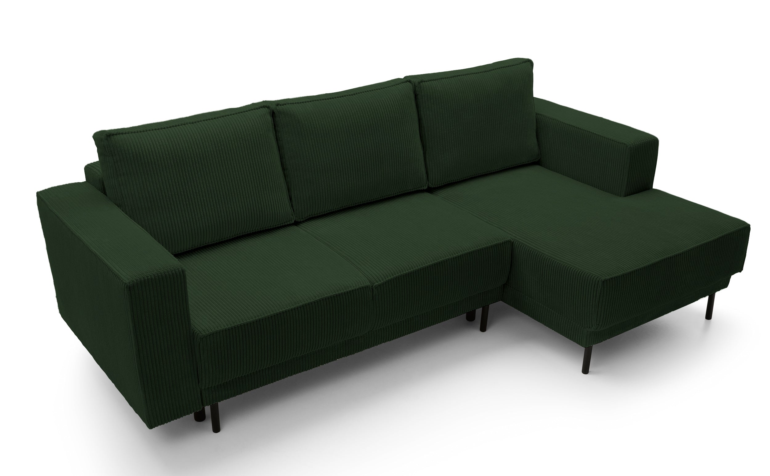 selsey-rodario-mini-ecksofa-mit-schlaffunktion-dunkelgr-ner-cord-rechts-l-form-m image 5