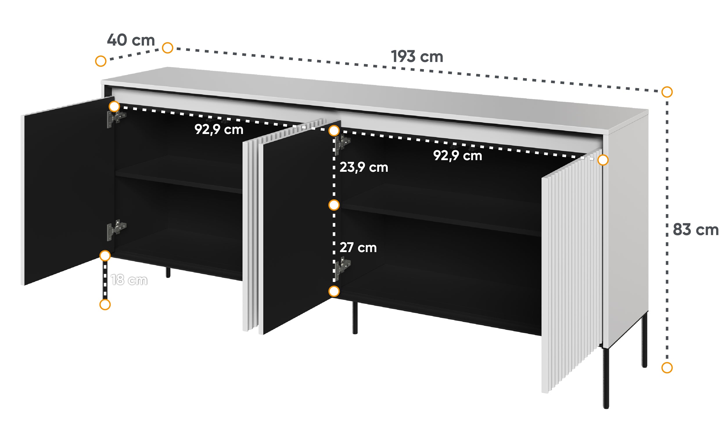 selsey-trend-niedrige-kommode-193-cm-4-t-rig-mit-led-wei image 5