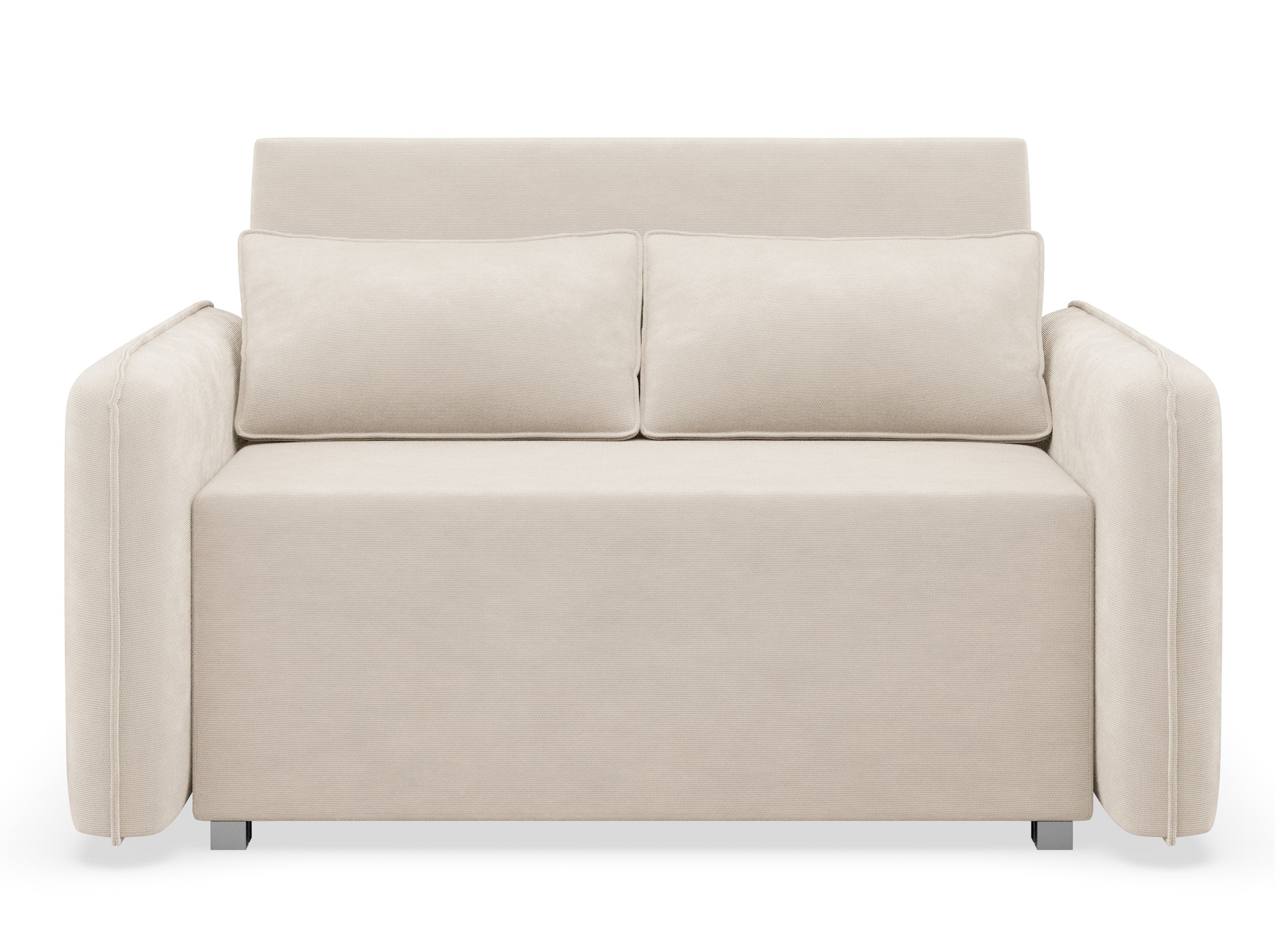 selsey-duelia-schlafsofa-2-sitzer-ausklappbar-hellbeige-hydrophobe-chenille image 1