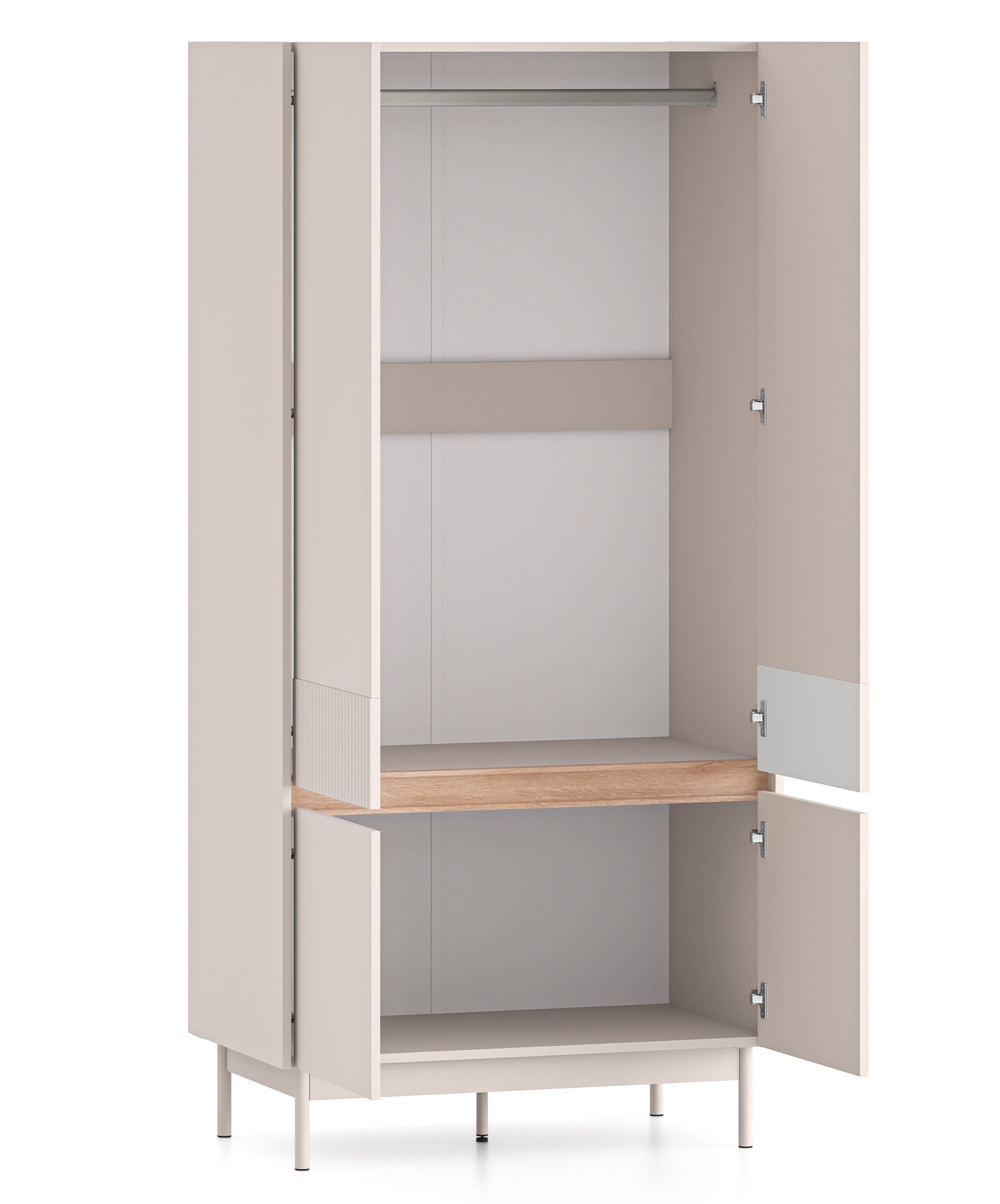 selsey-dunea-viert-riger-kleiderschrank-92-cm-kaschmir-eiche image 3