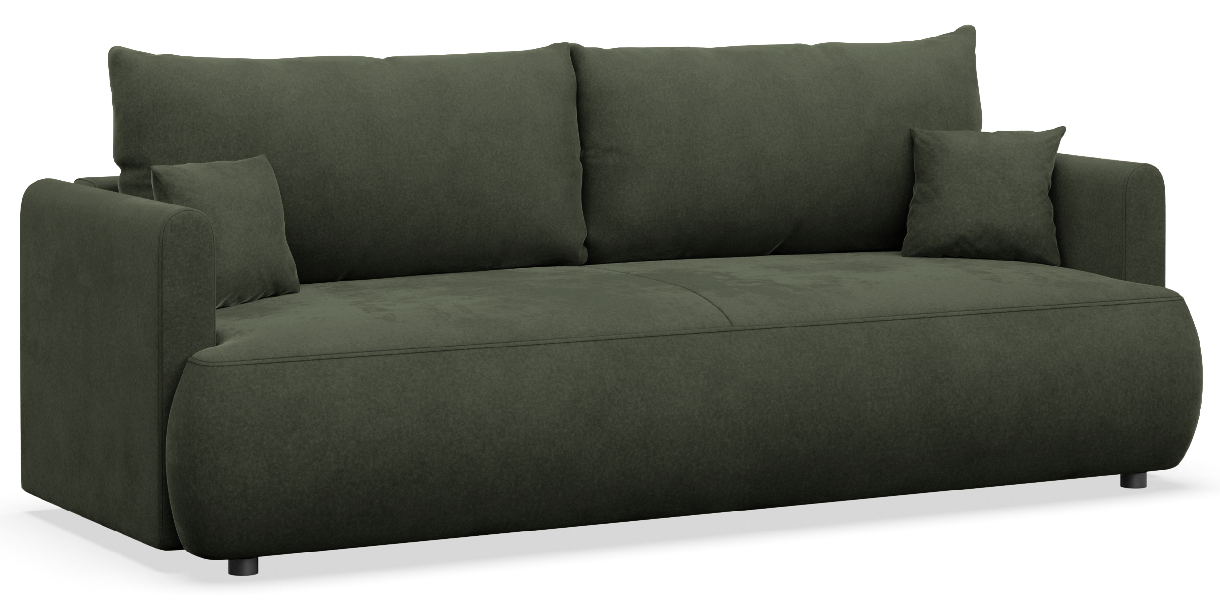 selsey-ovo-mini-dreisitziges-ausklappbares-sofa-mit-stauraum-olivgr-ner-samt image 5