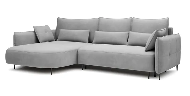 selsey-oblivio-ecksofa-l-links-mit-schlaffunktion-und-stauraum-grauer-samt image 1
