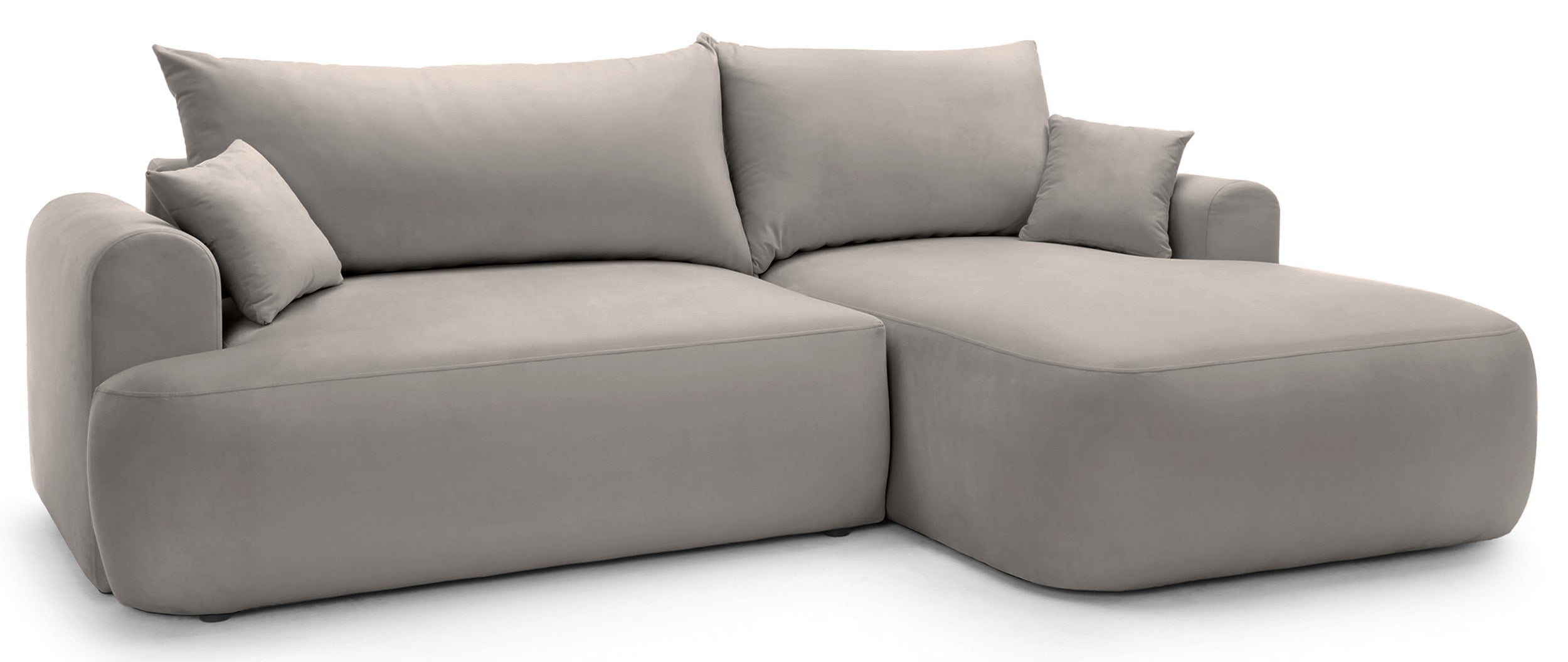selsey-ovo-ecksofa-l-form-rechts-mit-schlaffunktion-und-stauraum-hellgrau-samt-p image 3