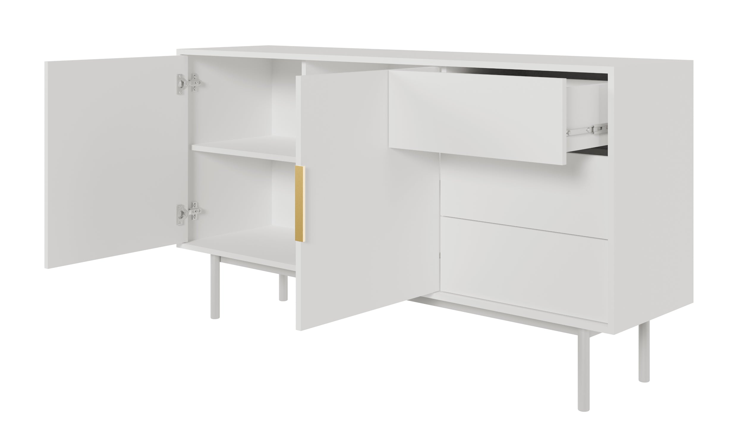 selsey-viviaro-zweit-rige-kommode-mit-drei-schubladen-154-cm-wei image 4