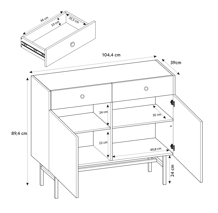 selsey-divenos-kommode-zweit-rig-mit-schubladen-104-cm-schwarz image 6