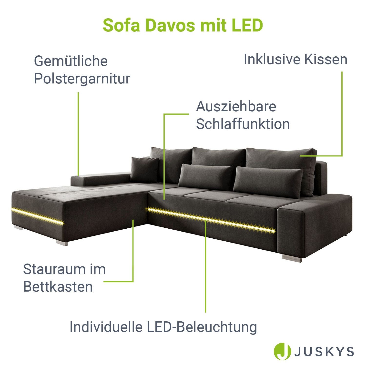 juskys-sofa-davos-mit-led-wohnlandschaft-mit-schlaffunktion-und-bettkasten image 4