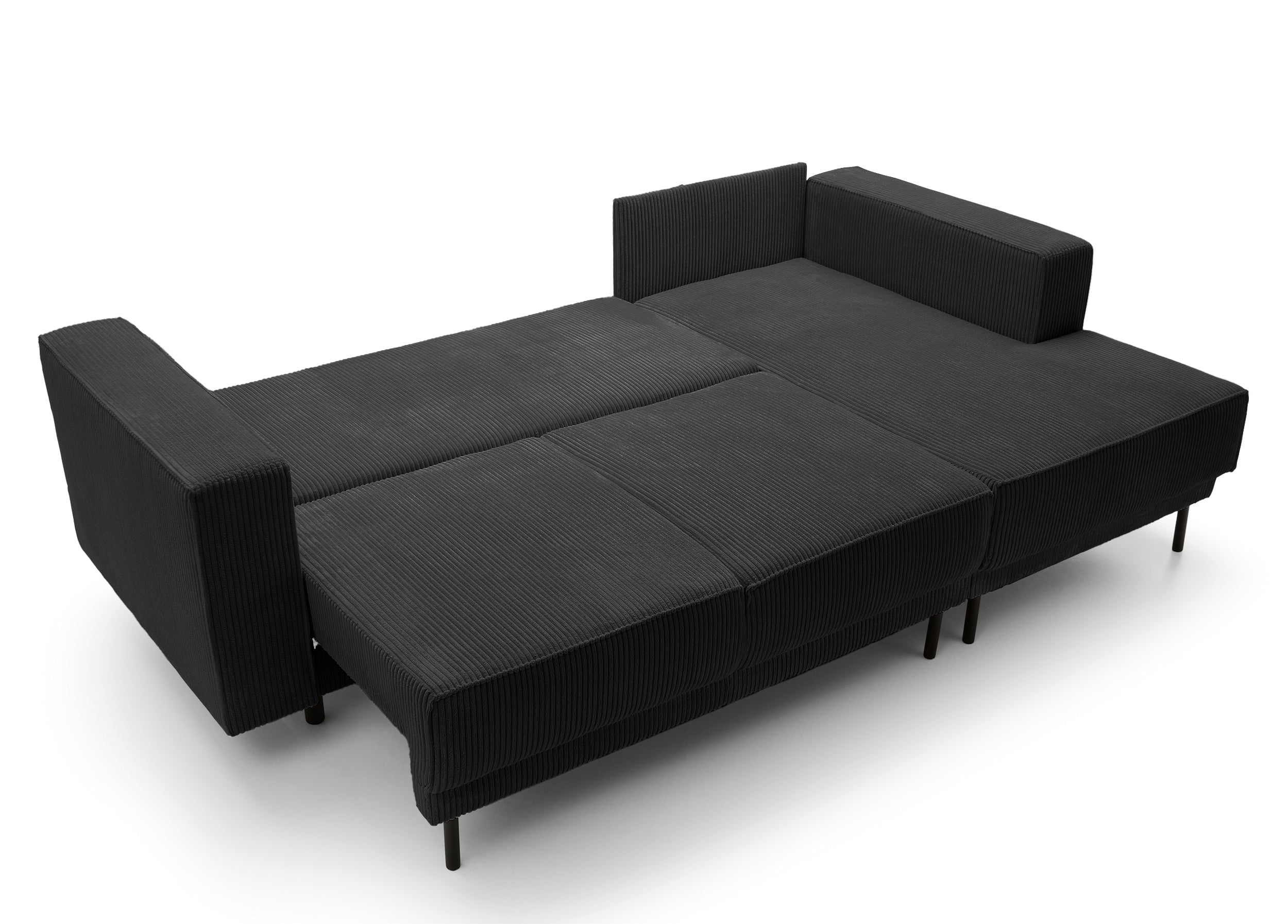 selsey-rodario-mini-ecksofa-l-form-mit-schlaffunktion-und-stauraum-schwarzer-cor image 7