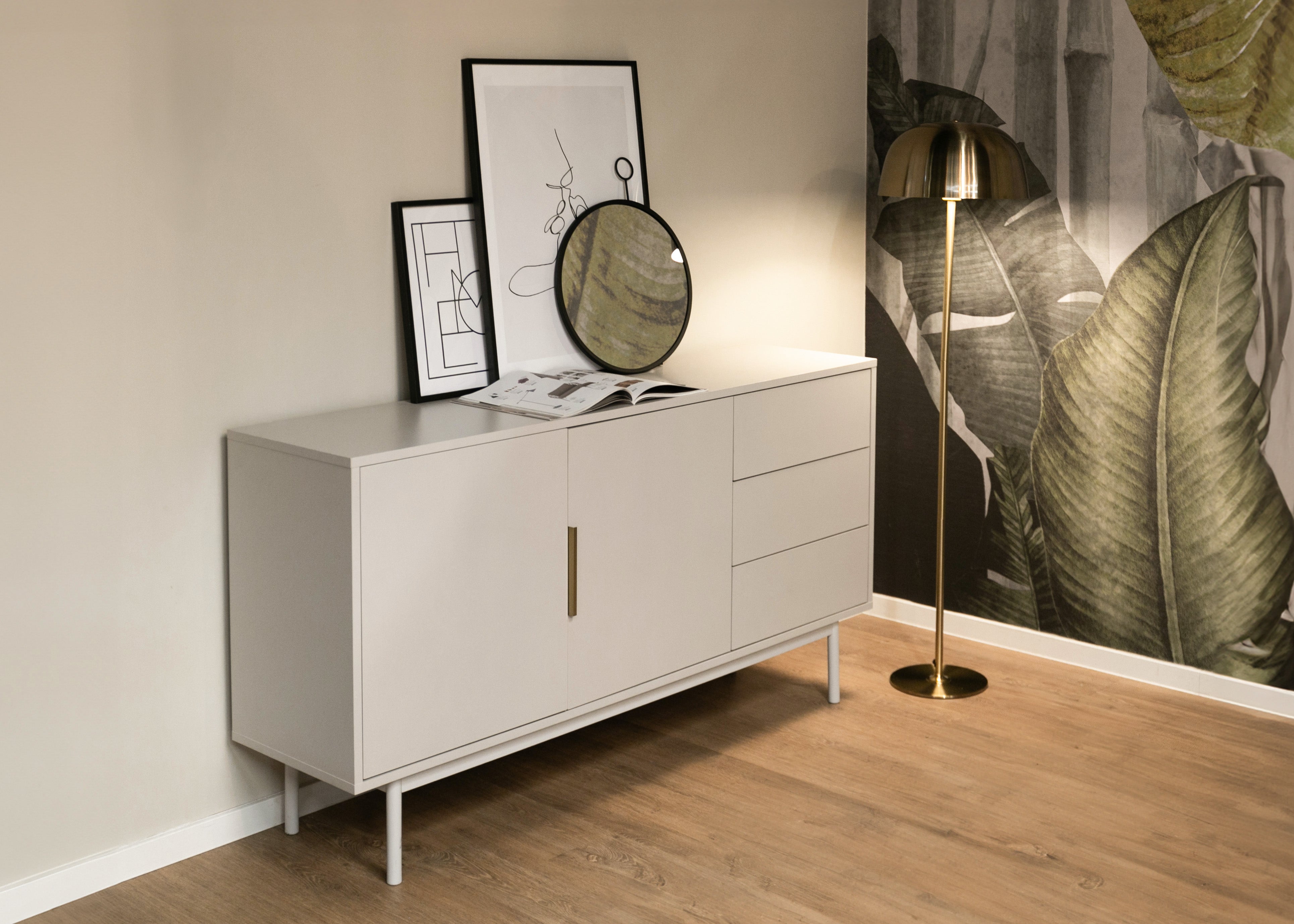 selsey-viviaro-kommode-mit-2-t-ren-und-3-schubladen-154-cm-kaschmir image 3