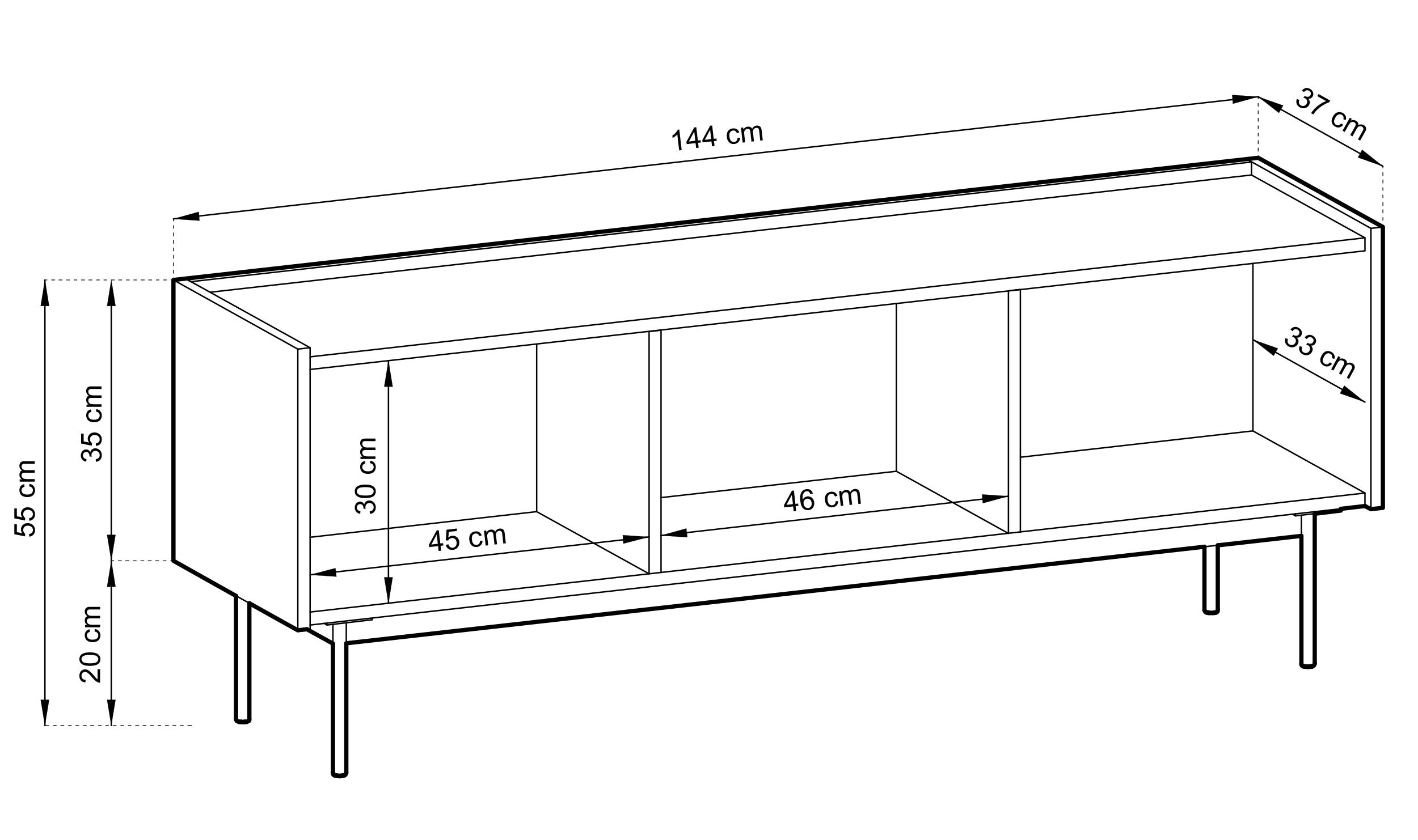 selsey-color-tv-schrank-144-cm-dreit-rig-kaschmir-eiche-linea image 6