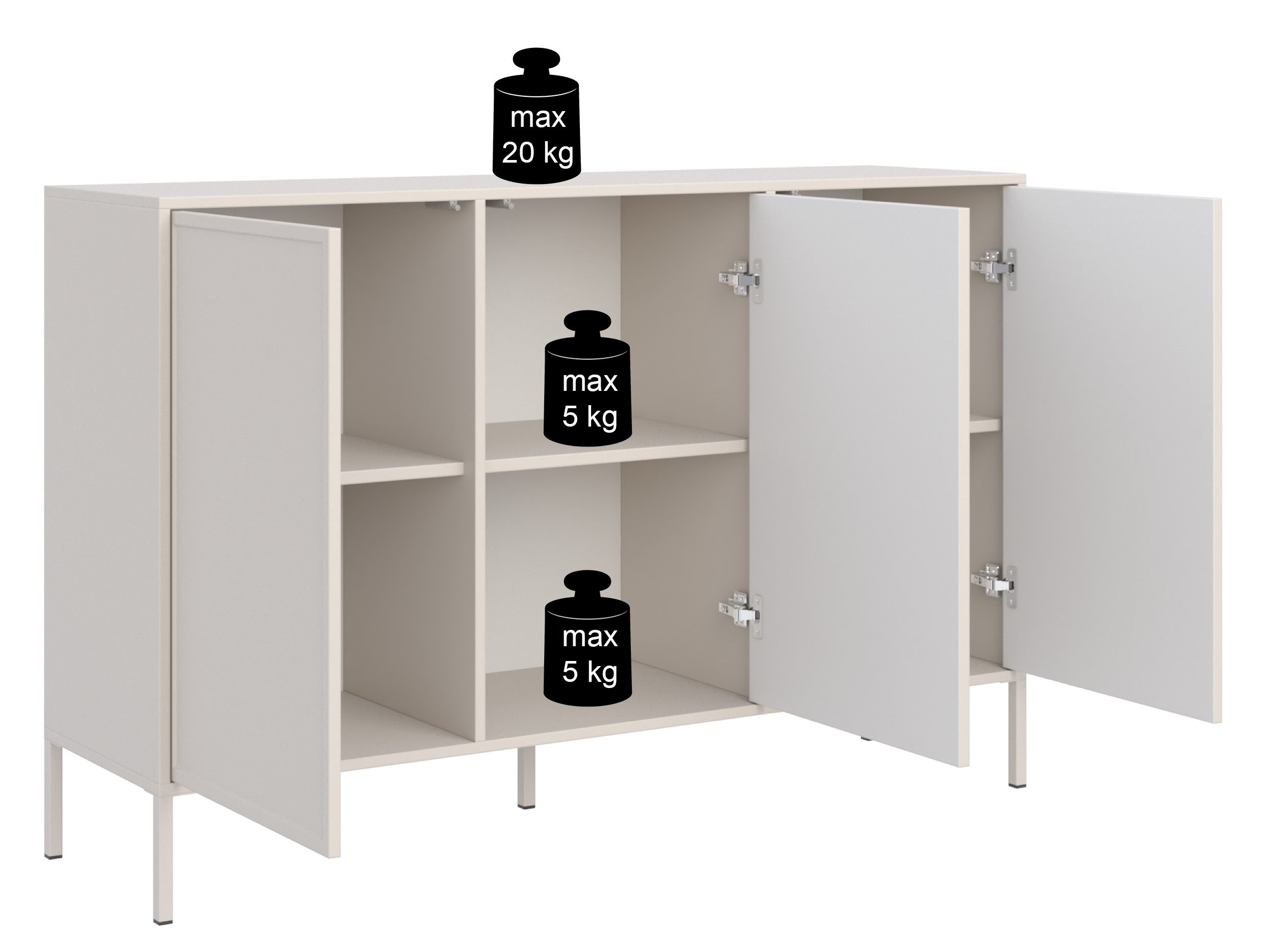 selsey-velveto-dreht-r-kommode-150-cm-wei image 8
