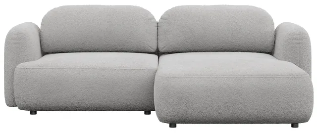 selsey-tvoya-ecksofa-mit-schlaffunktion-l-form-rechts-hellgrauer-boucl-stoff image 1