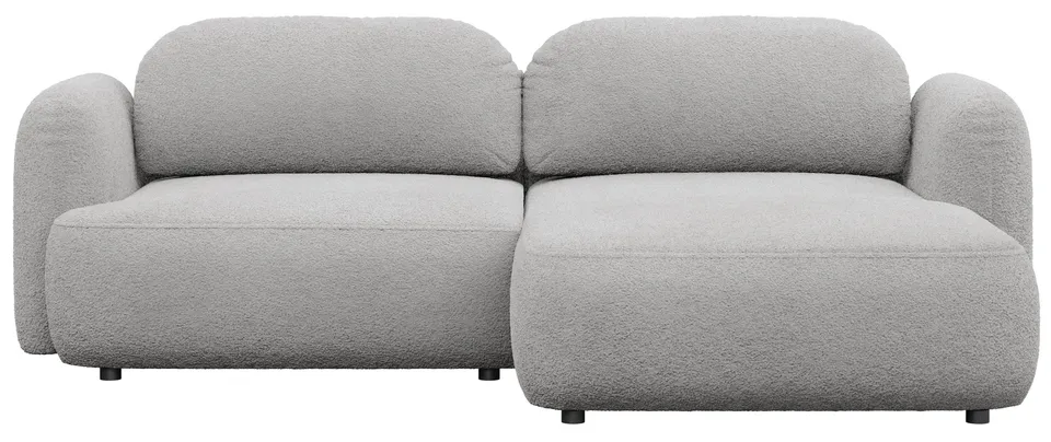selsey-tvoya-ecksofa-mit-schlaffunktion-l-form-rechts-hellgrauer-boucl-stoff image 1