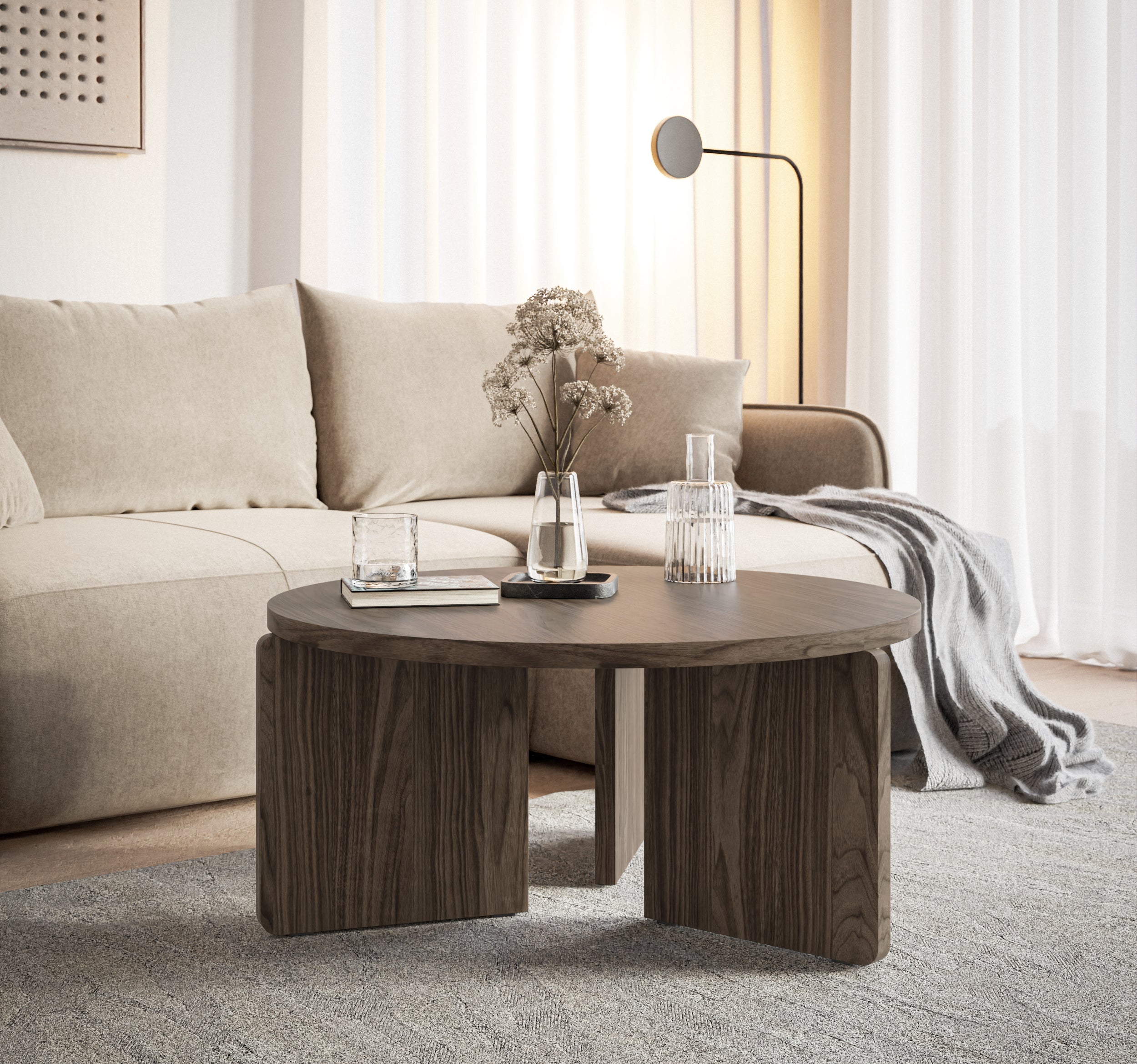 selsey-runder-couchtisch-preffines-85-cm-wisconsin-nussbaum image 2