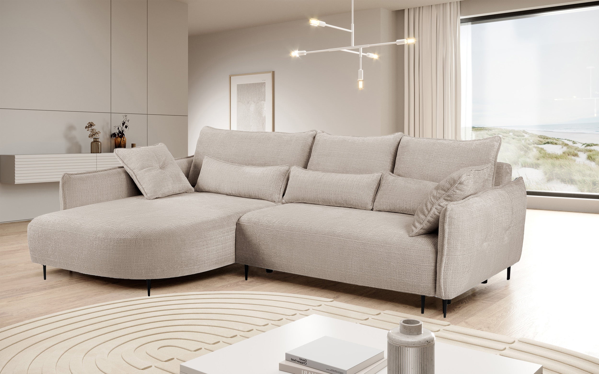 selsey-oblivio-ecksofa-mit-schlaffunktion-l-form-links-hellbeiger-chenille-mit-s image 2