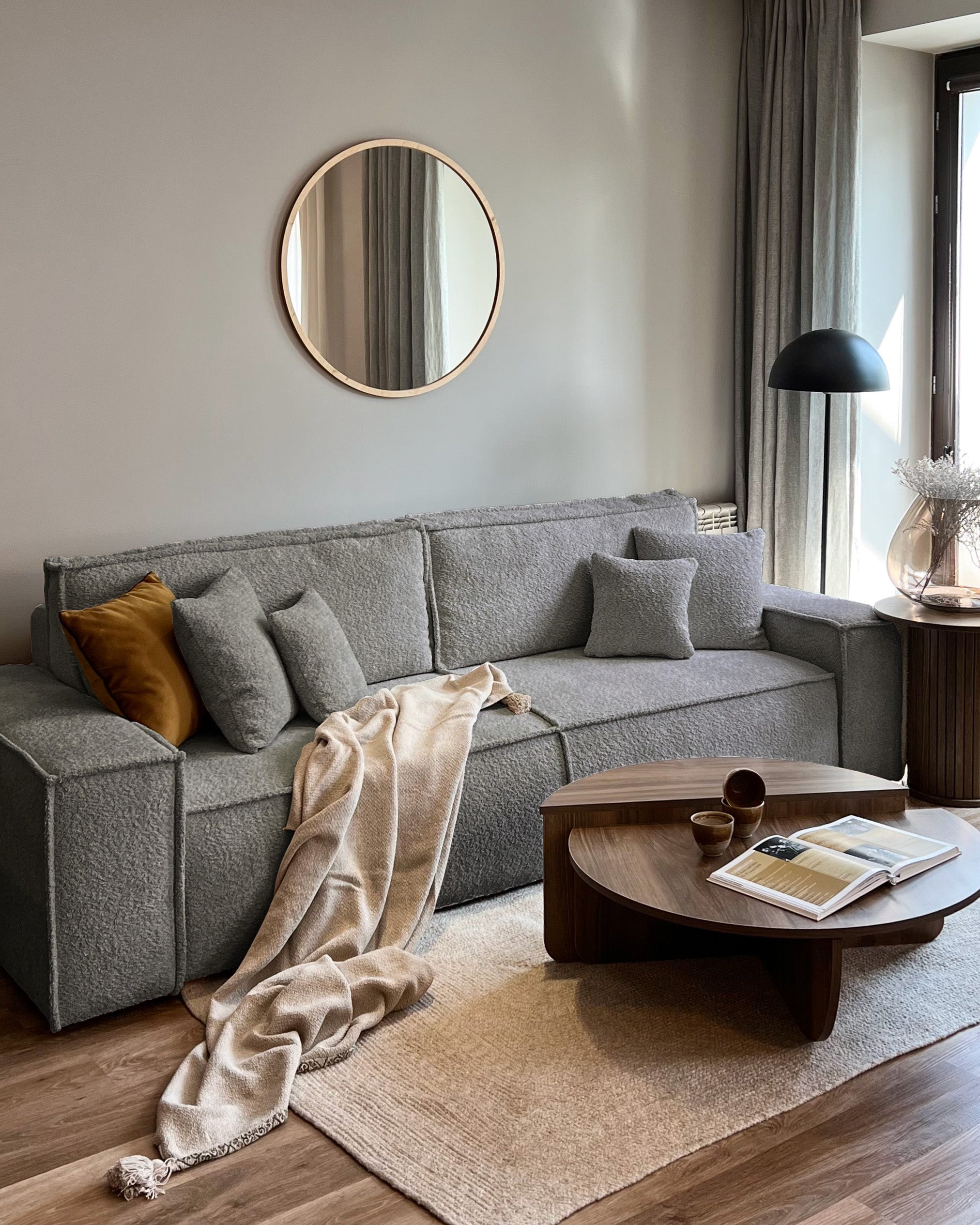 selsey-farese-dreisitziges-schlafsofa-ausklappbar-mit-stauraum-boucl-grau image 2