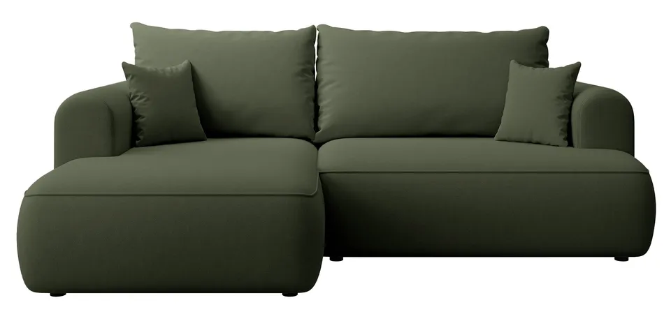 selsey-ovo-mini-ecksofa-mit-schlaffunktion-links-olivgr-n-samt-mit-stauraum image 1