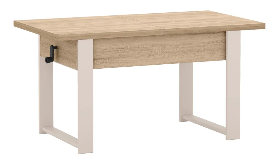 selsey-hugo-ausziehbarer-couchtisch-120-157-x-67-cm-sonoma-eiche-mit-kaschmirbei image 1