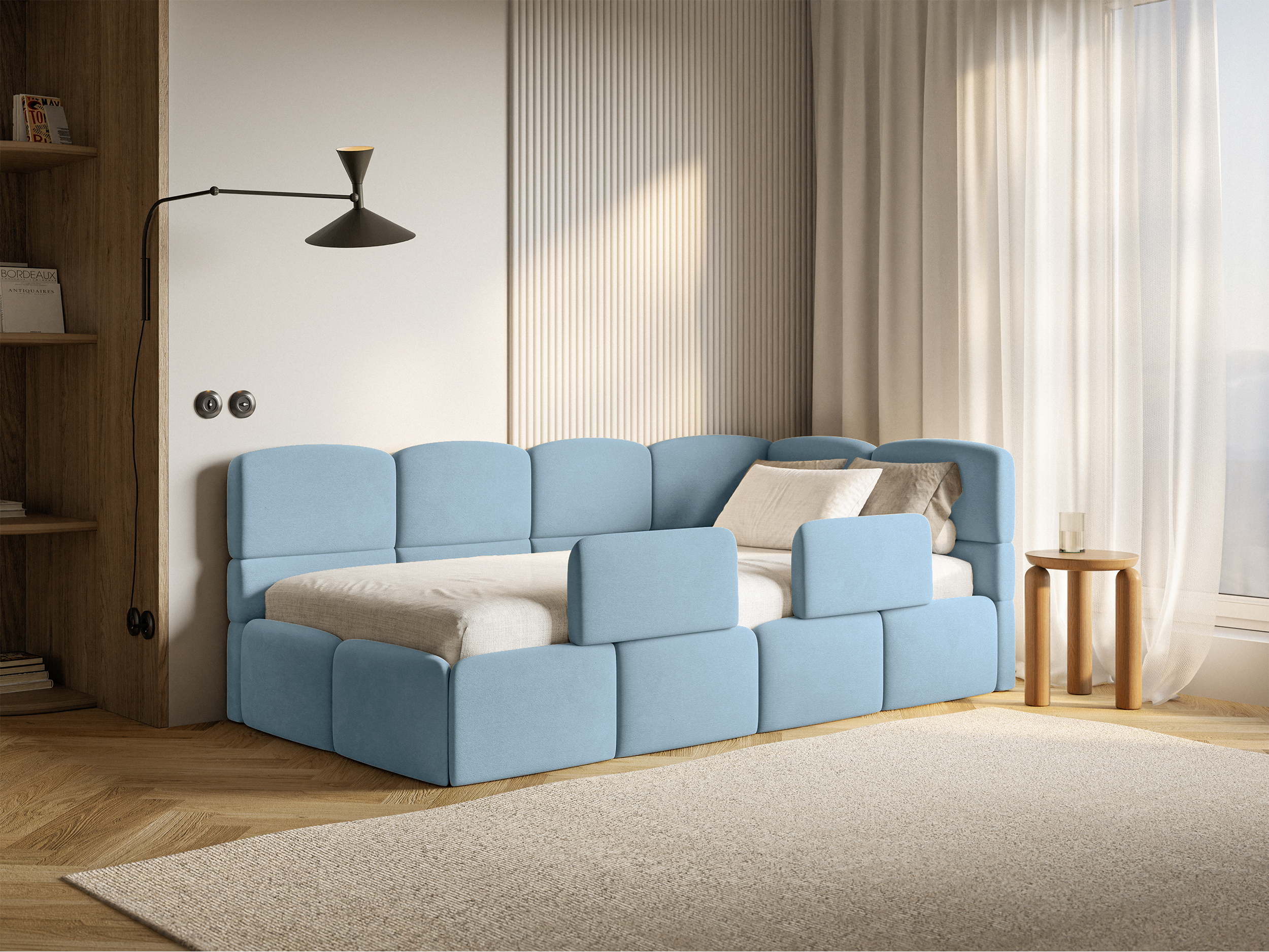 selsey-cloudy-jugendbett-90x200-cm-rechts-mit-matratze-und-stauraum-hellblauer-v image 4