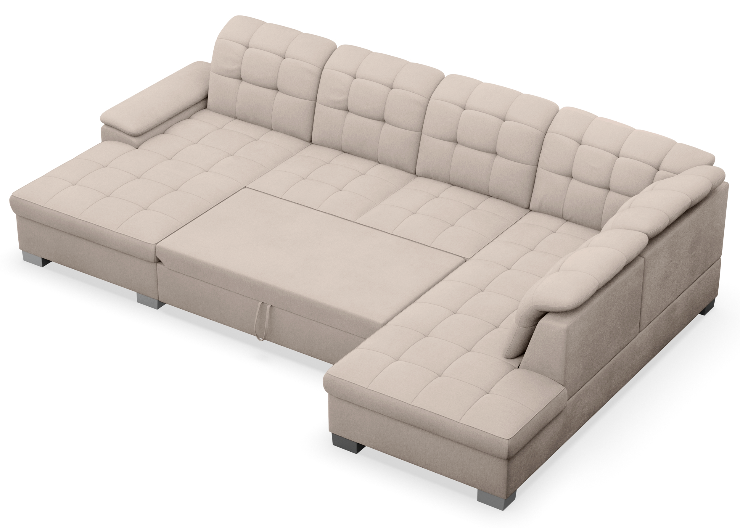 selsey-ecksofa-jamaal-u-f-rmig-linksseitig-mit-schlaffunktion-stauraum-beige-gef image 5