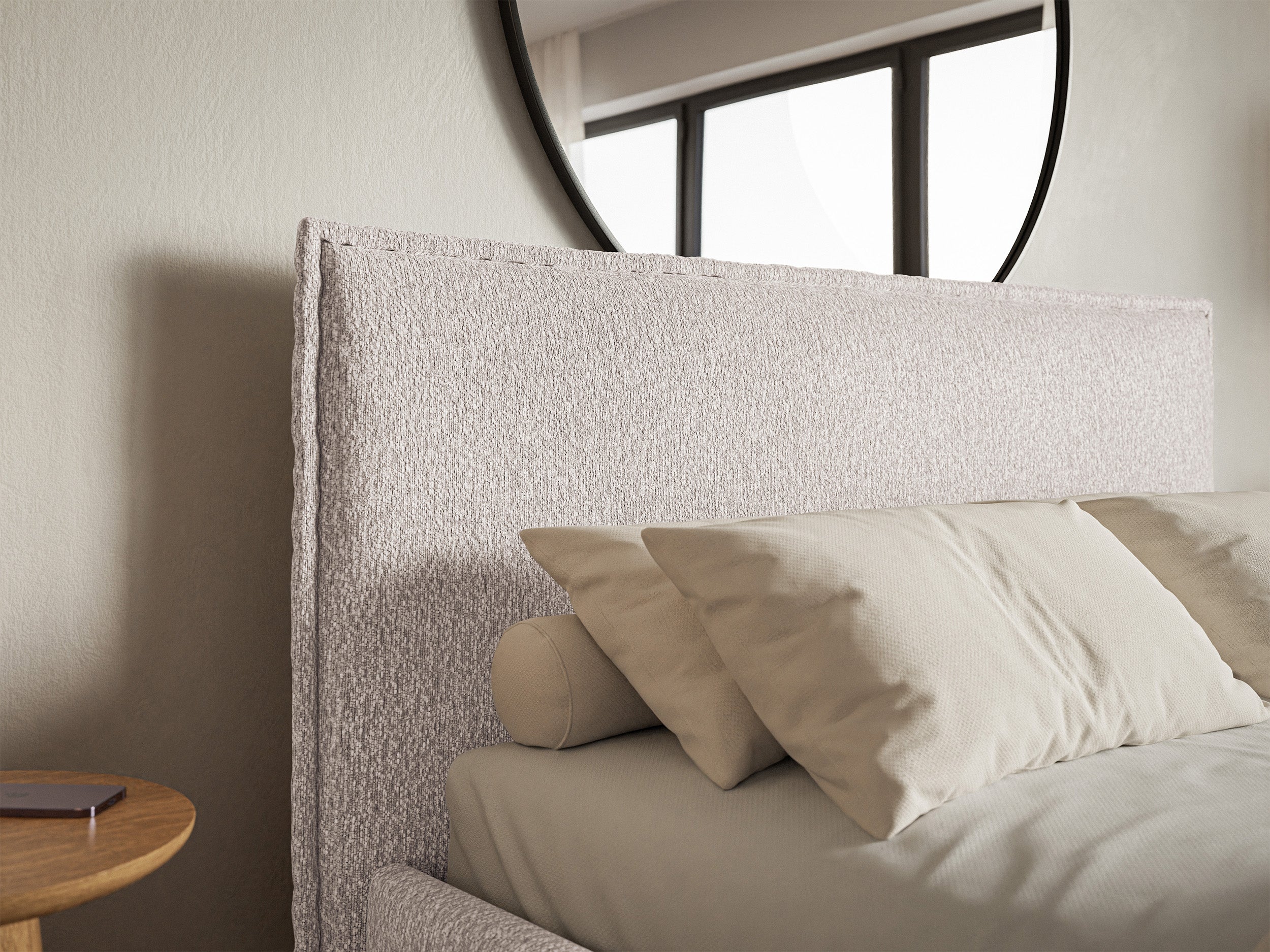 selsey-softie-slim-polsterbett-140x200-cm-mit-stauraum-beige-chenille-metallrahm image 3