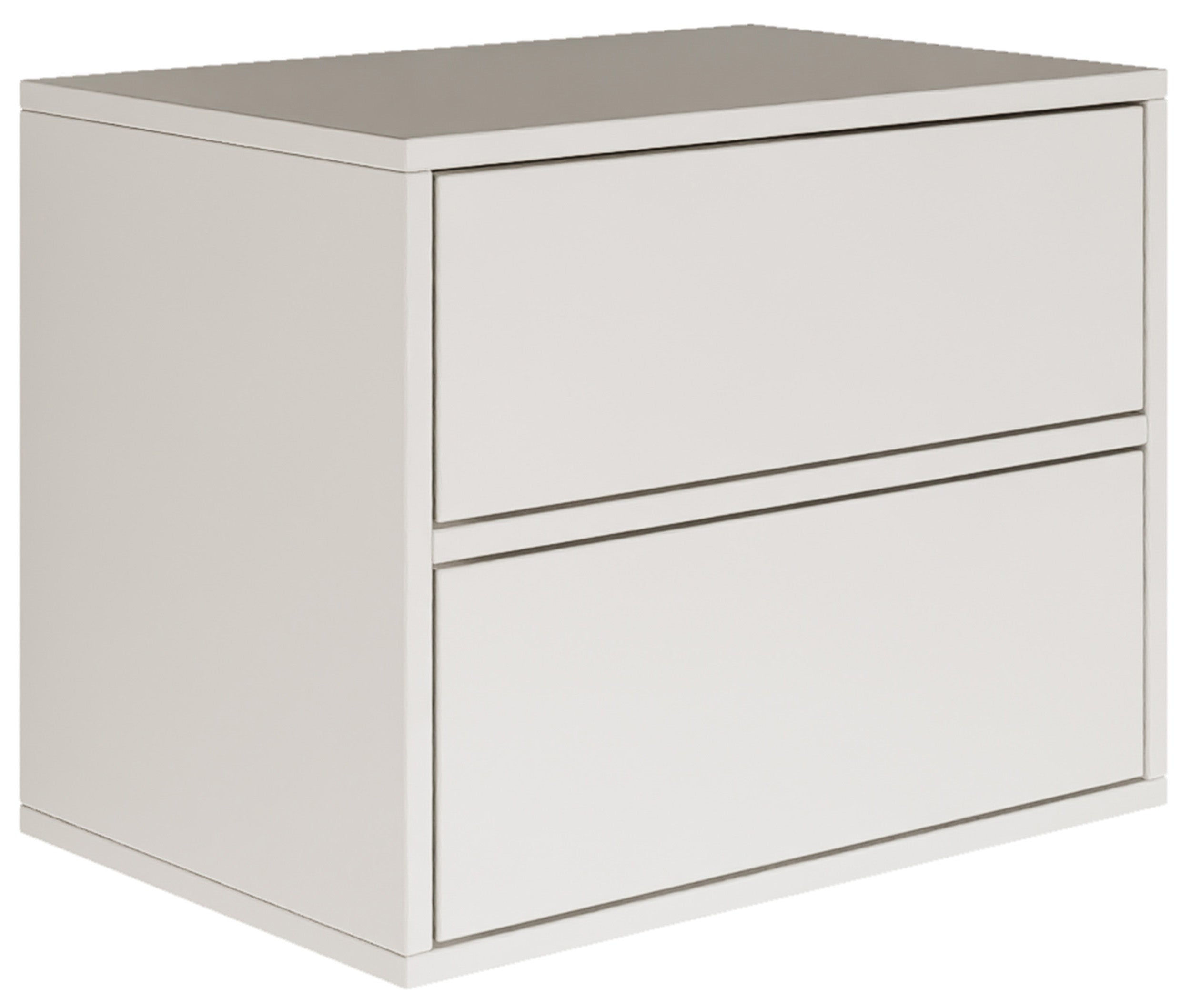 selsey-framme-h-ngender-nachttisch-mit-zwei-schubladen-50-cm-wei image 1