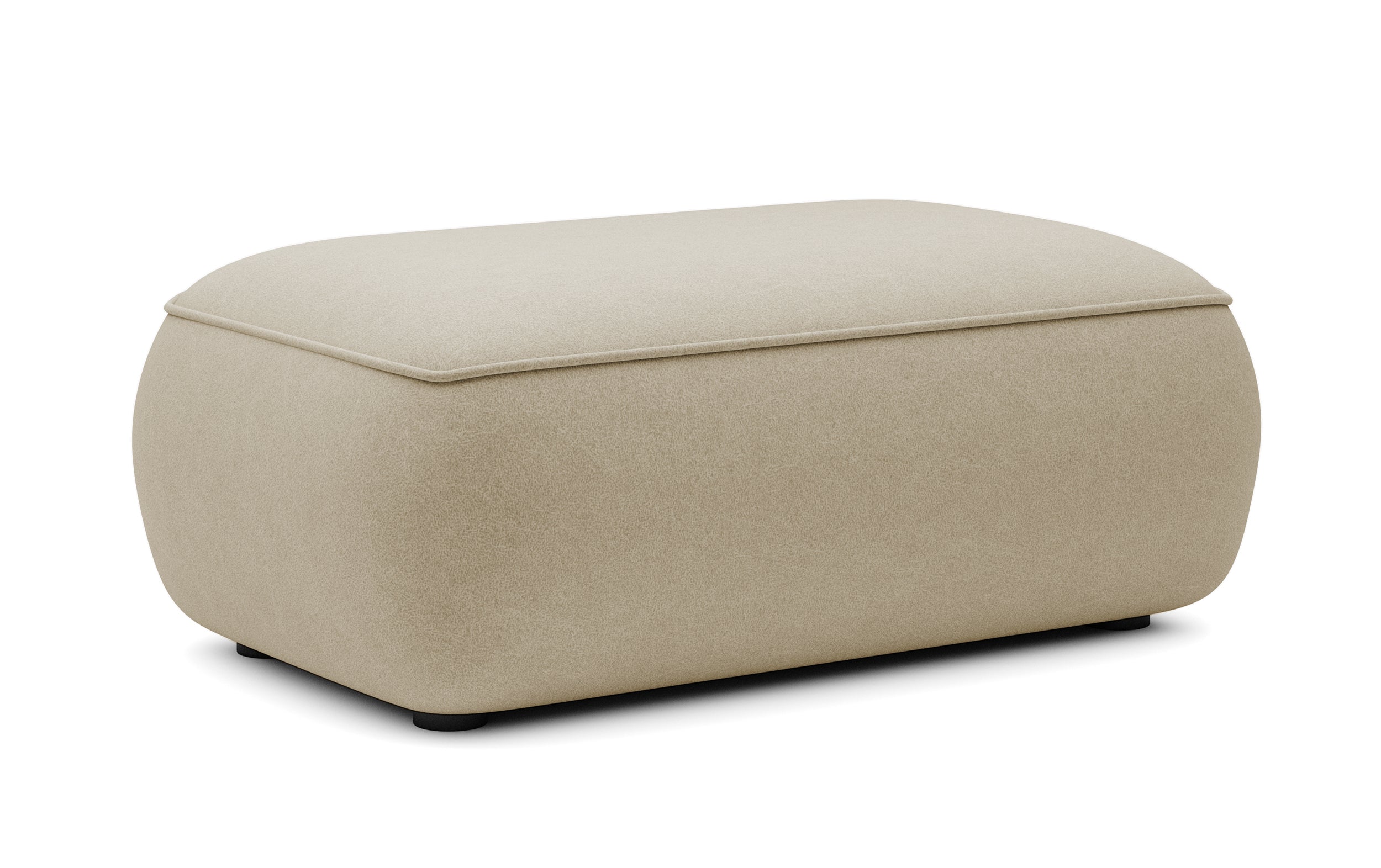 selsey-ovo-pouf-velours-beige-rund-leicht-zu-reinigen image 3